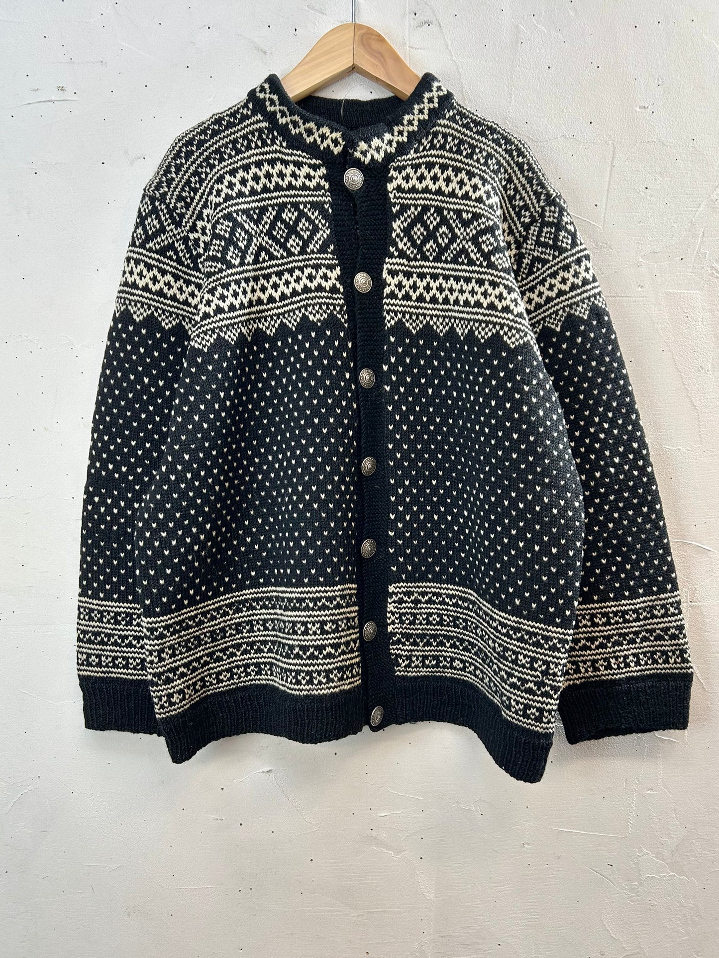 Vintage Nordic Knit Cardigan [A29329]