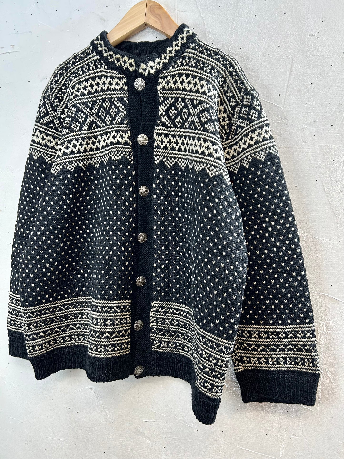 Vintage Nordic Knit Cardigan [A29329]