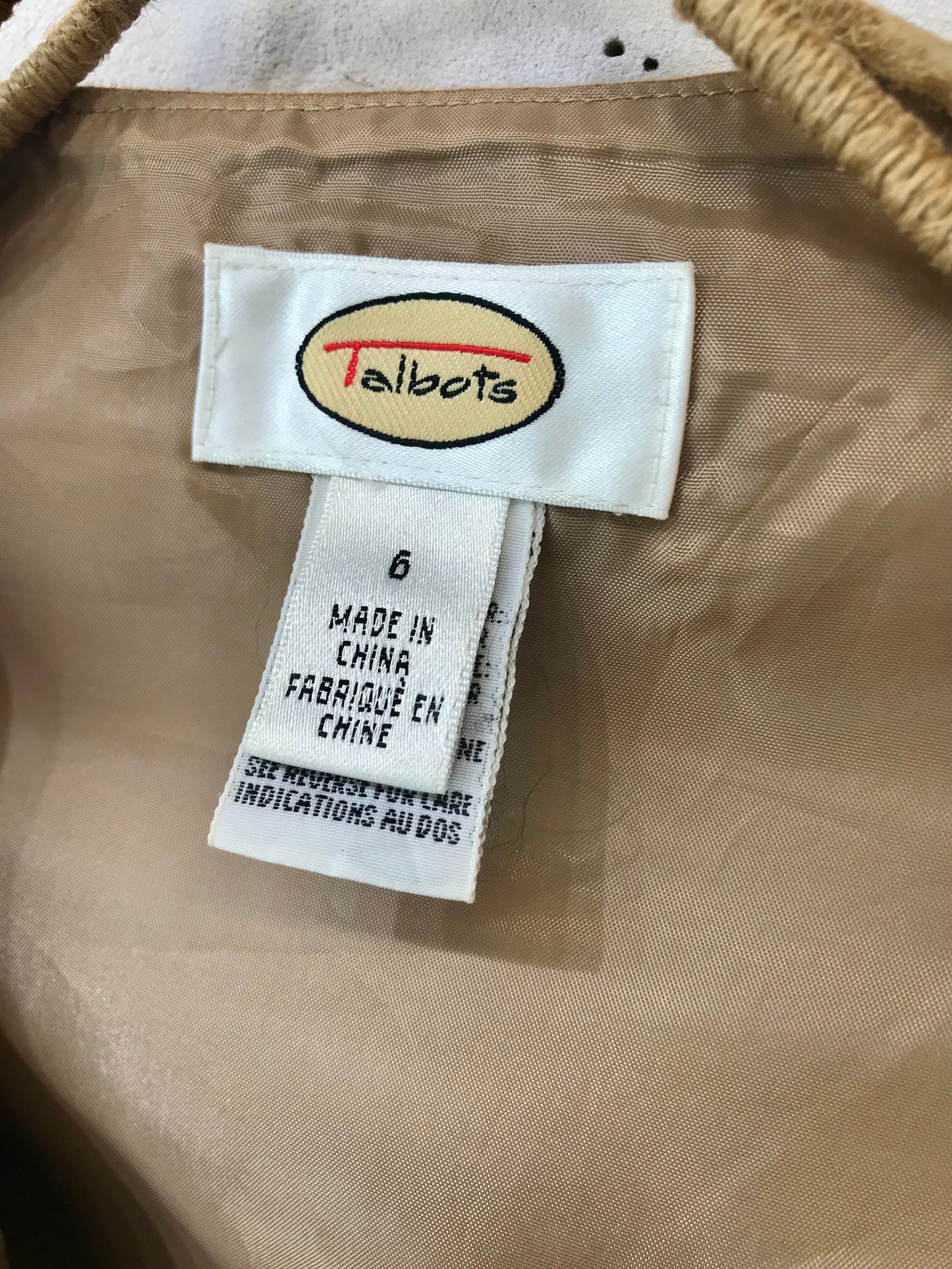 Vintage Eco Leather Skirt〜Talbots〜 [I24941]