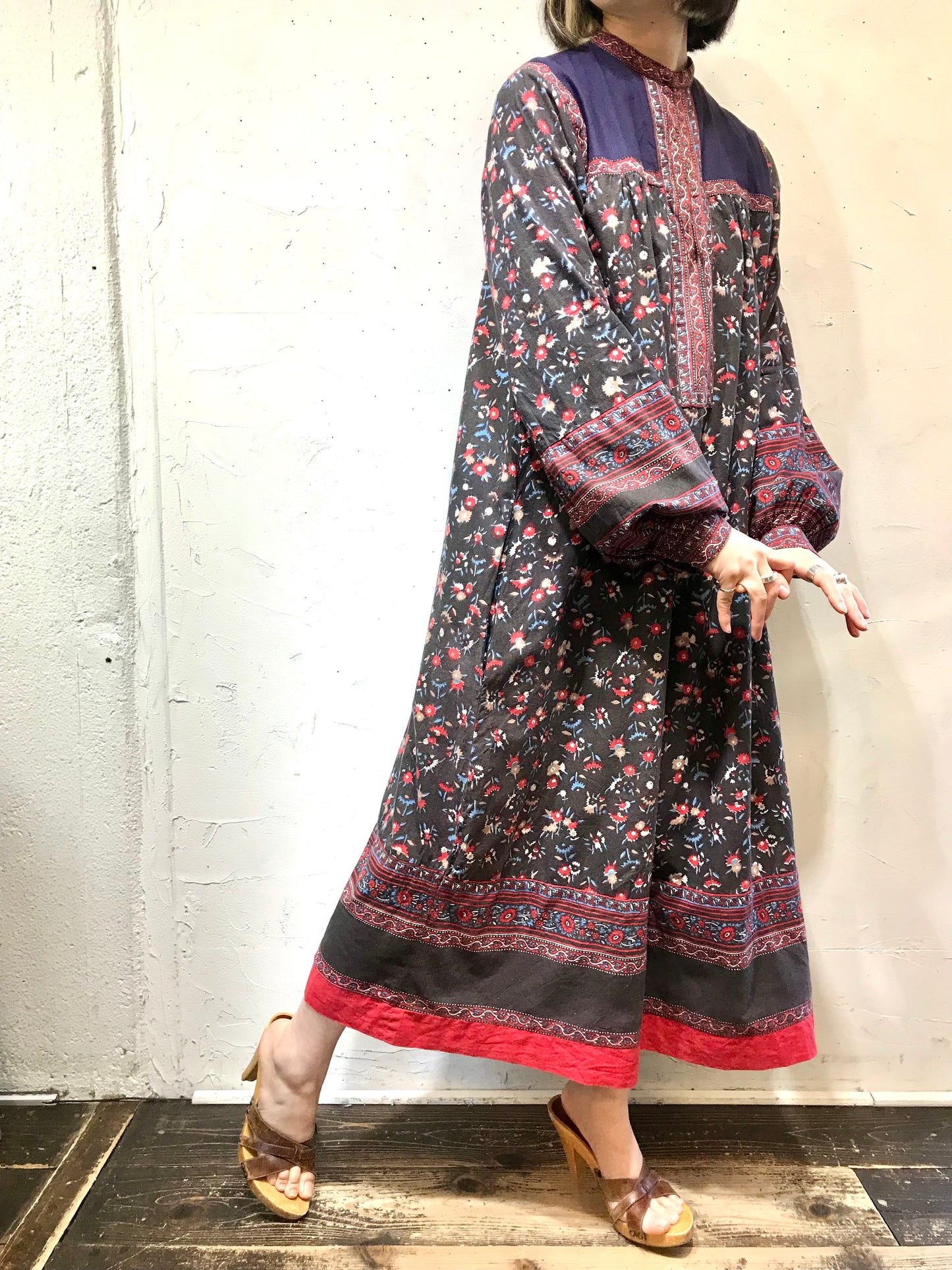 Vintage Indian Cotton Dress  [A25989]