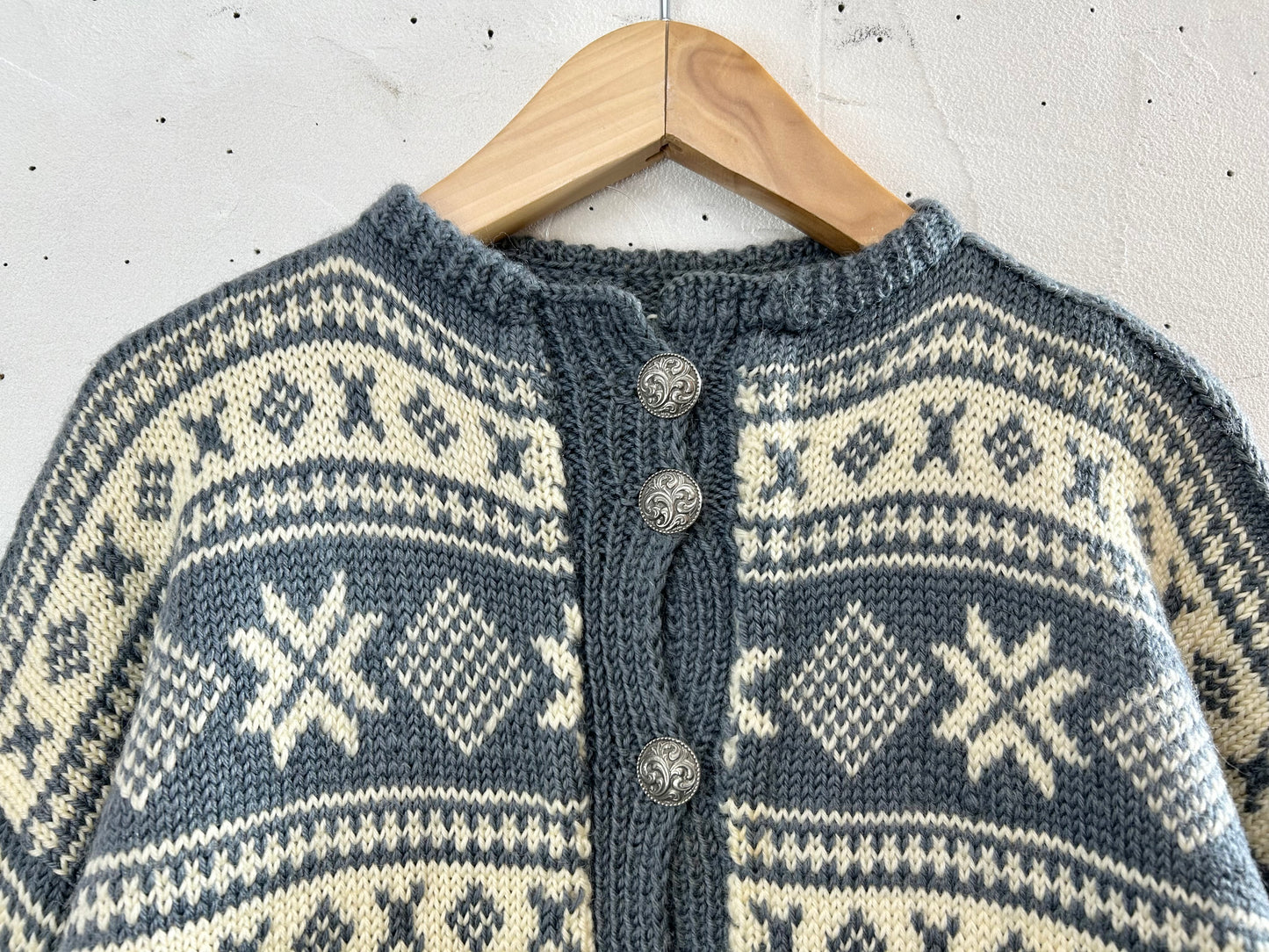 Vintage Nordic Knit Cardigan [A29328]