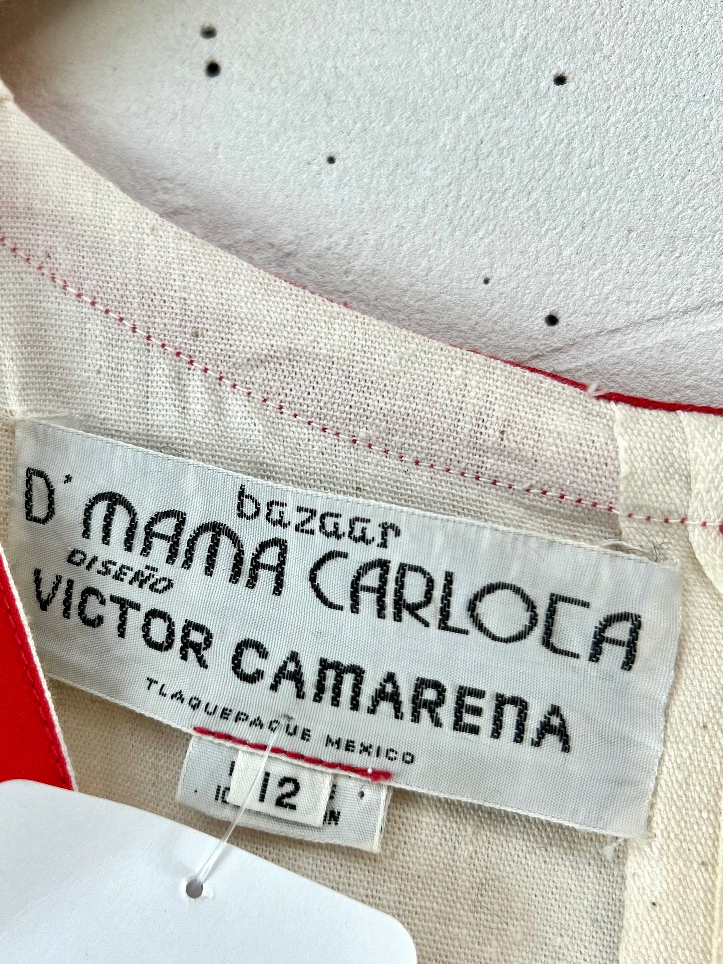 Vintage HAND MADE  Dress MADE IN MEXICO  [E30189]