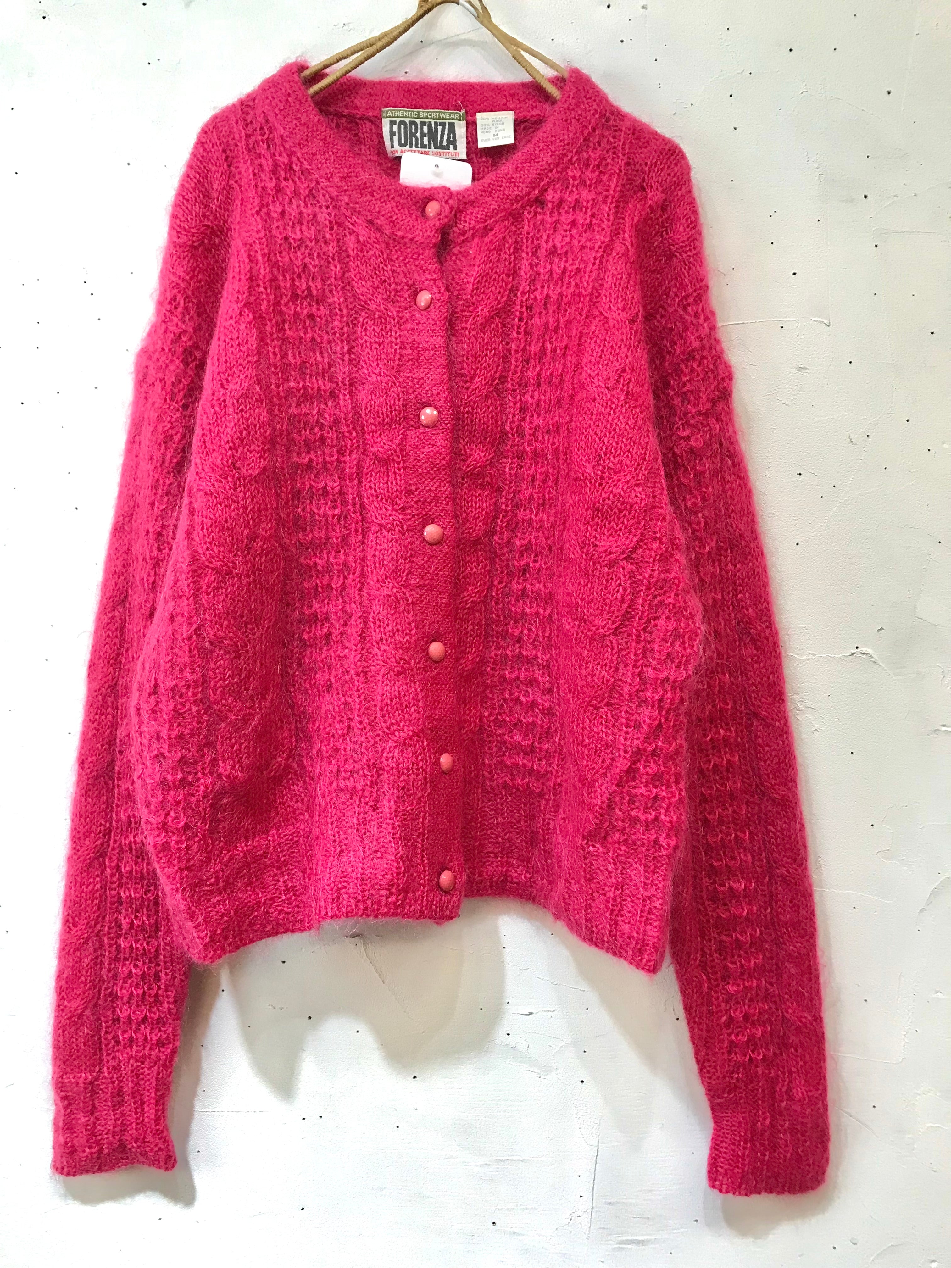 Vintage Mohair Knit Cardigan[K25549]