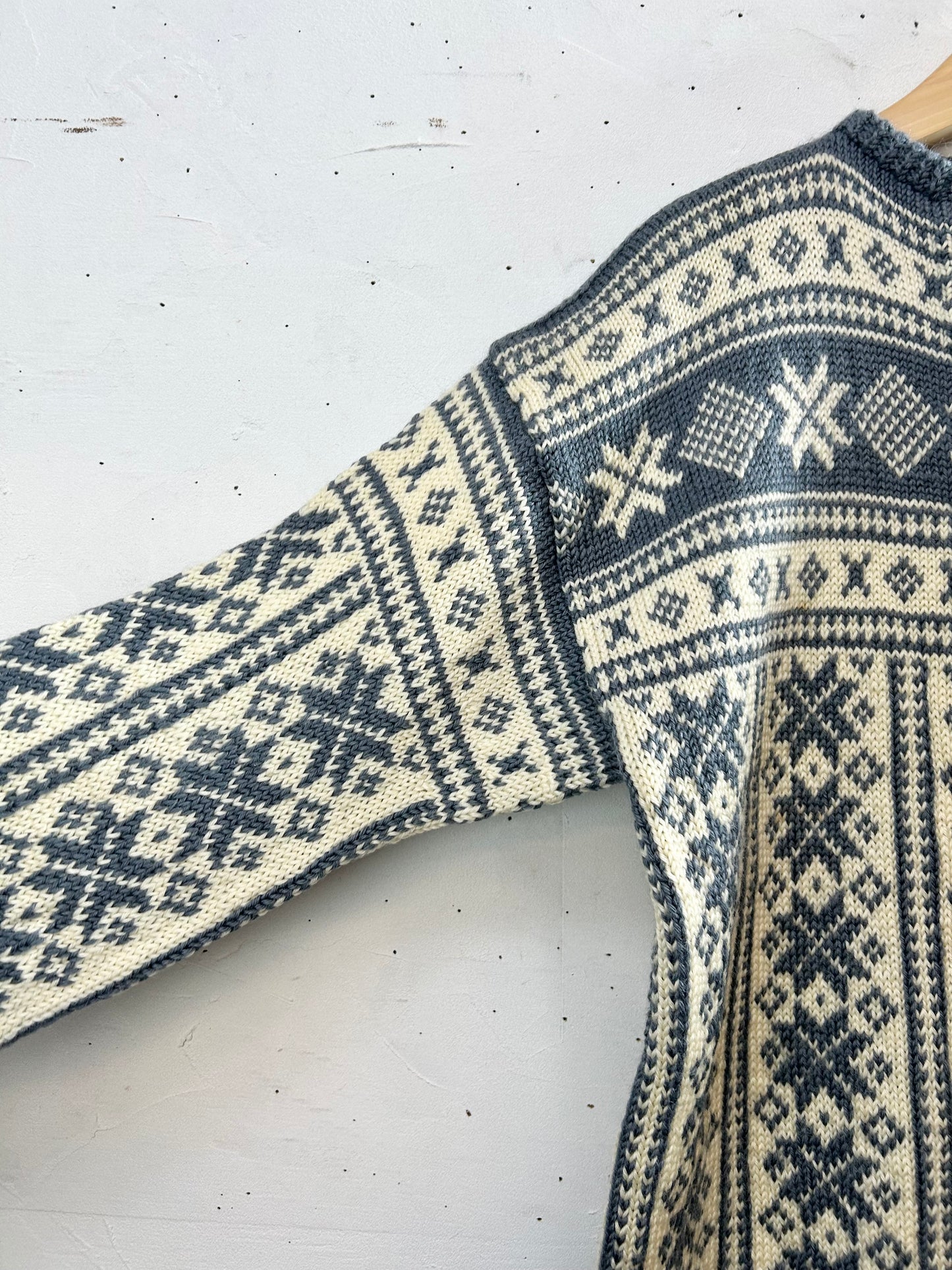 Vintage Nordic Knit Cardigan [A29328]