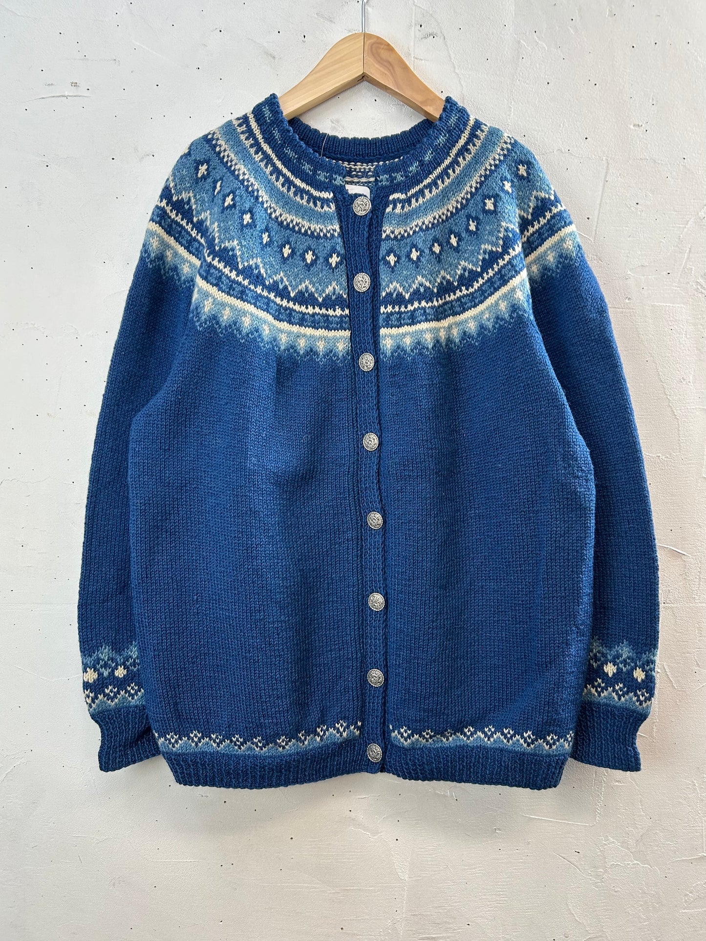 Vintage Nordic Knit Cardigan [A29330]