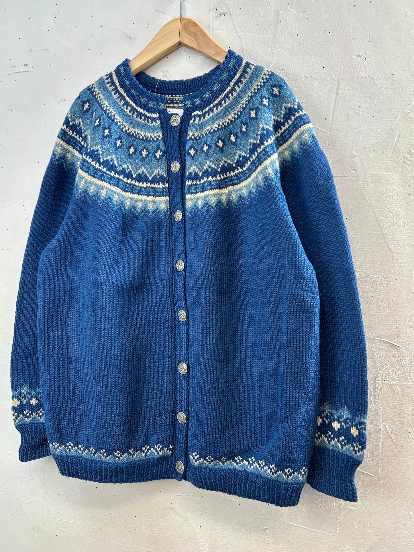 Vintage Nordic Knit Cardigan [A29330]