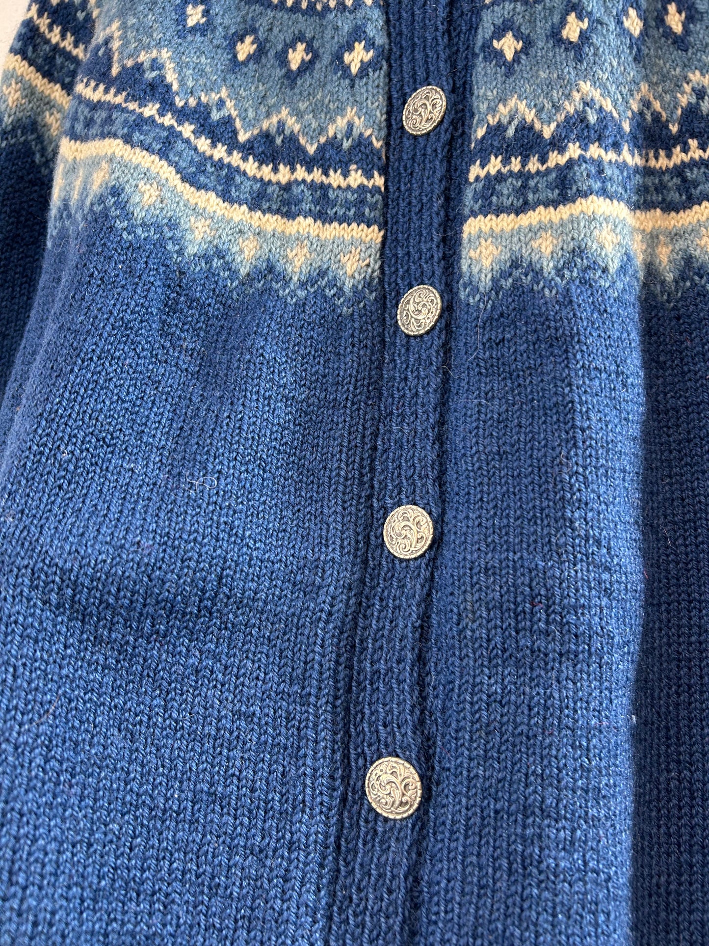 Vintage Nordic Knit Cardigan [A29330]