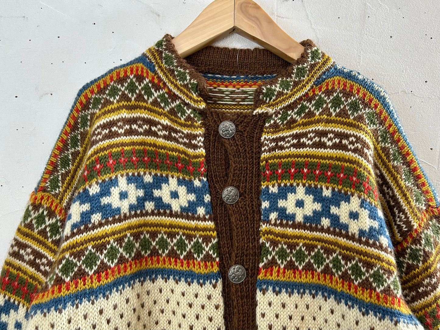 Vintage Nordic Knit Cardigan [A29331]