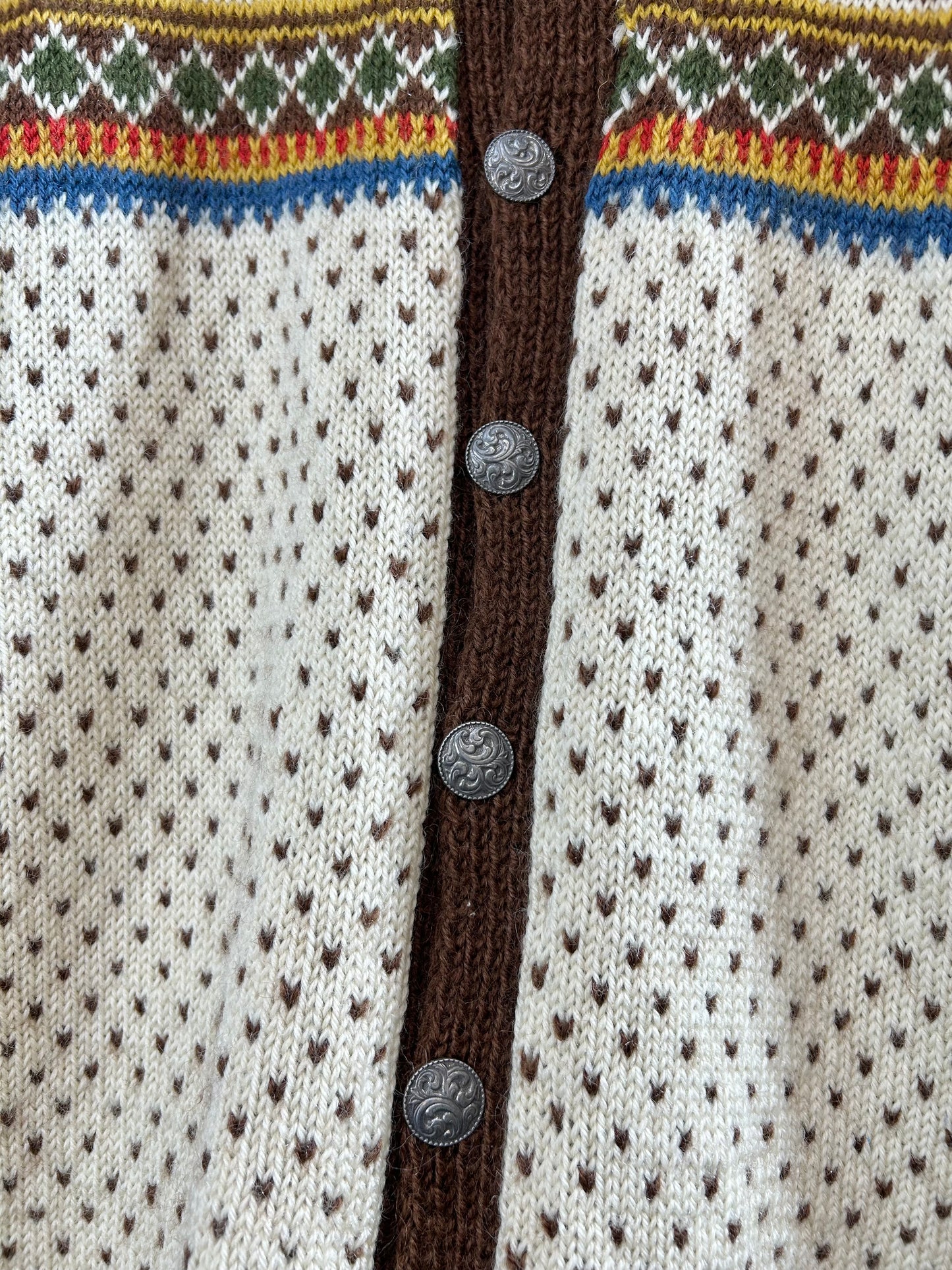 Vintage Nordic Knit Cardigan [A29331]