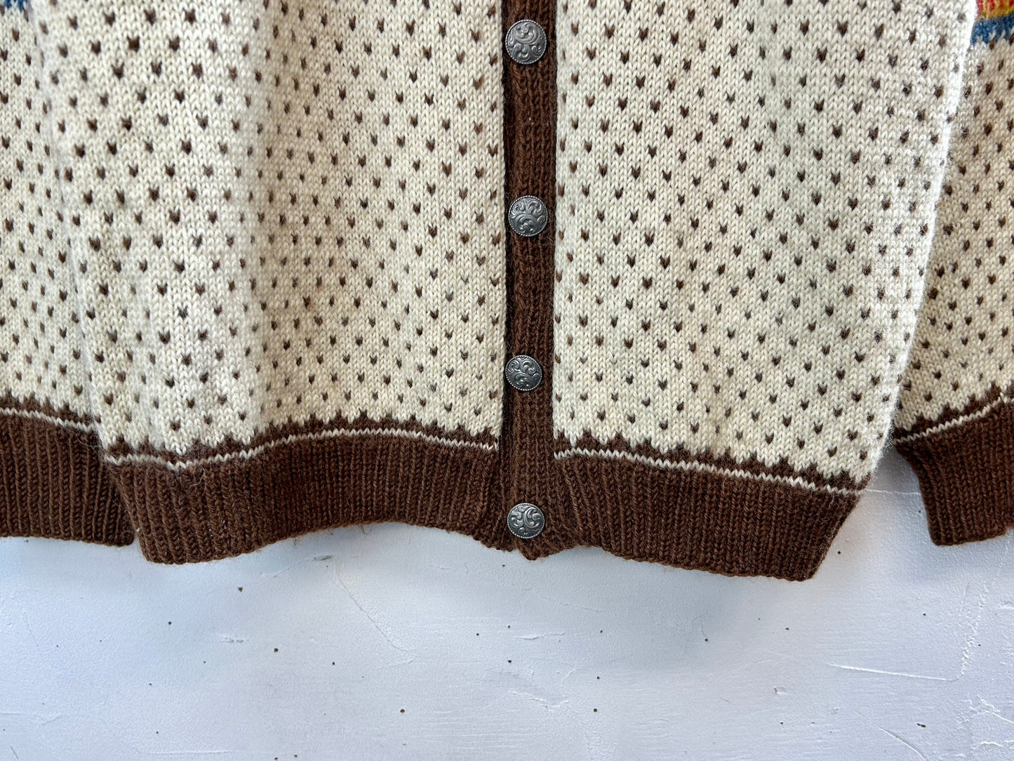 Vintage Nordic Knit Cardigan [A29331]