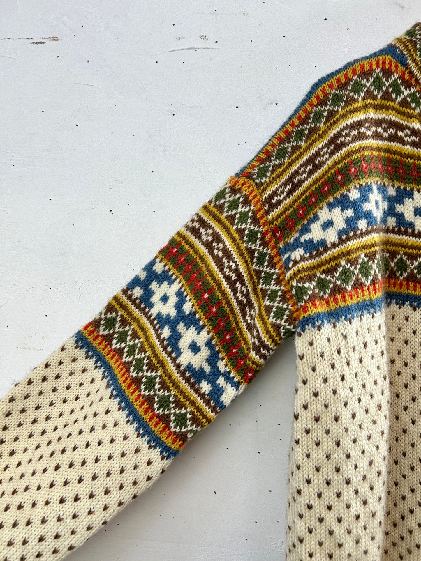 Vintage Nordic Knit Cardigan [A29331]