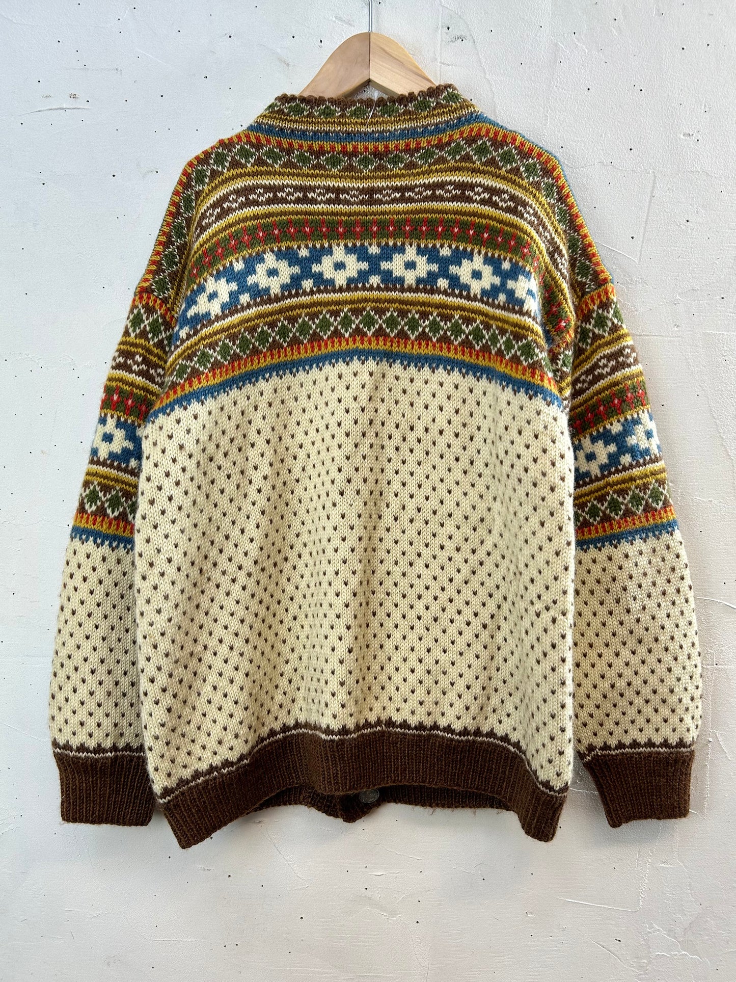 Vintage Nordic Knit Cardigan [A29331]
