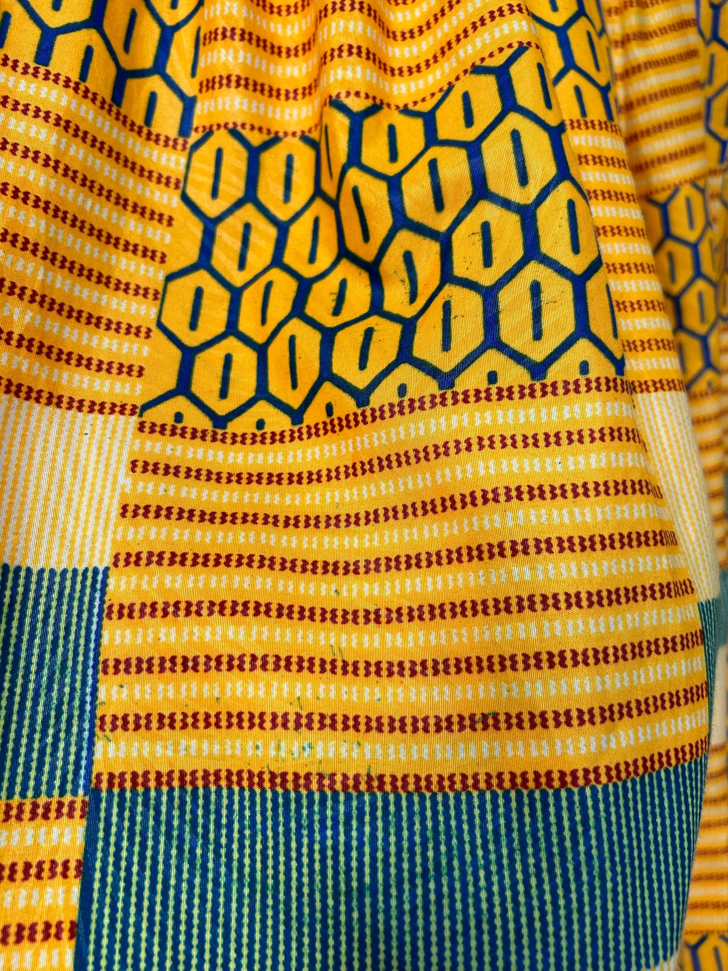 Vintage African Batik Dress [G28049]