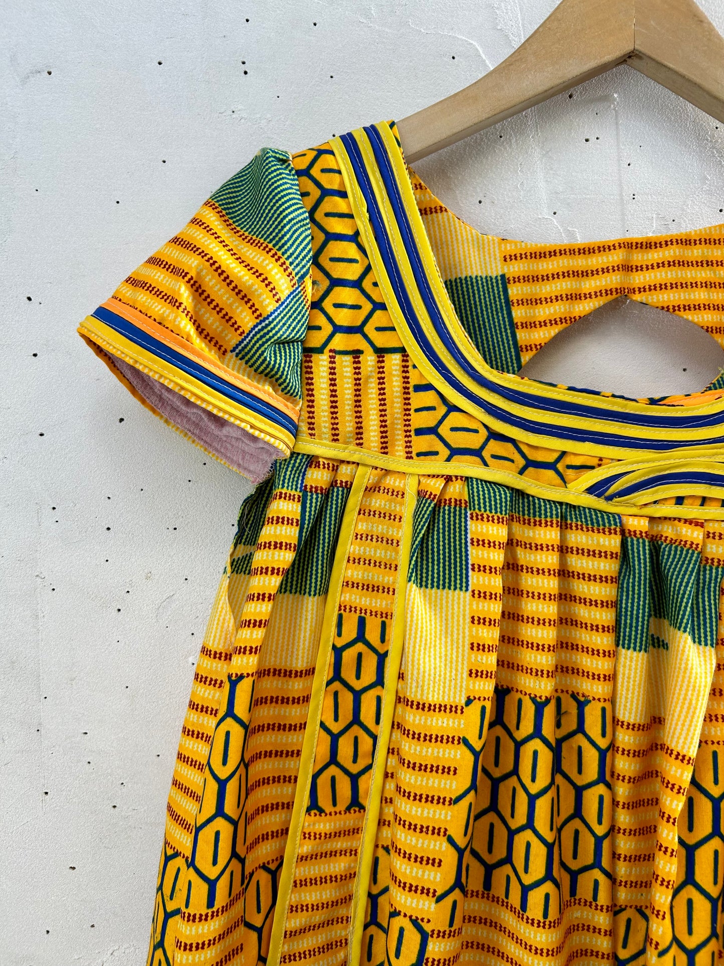 Vintage African Batik Dress [G28049]