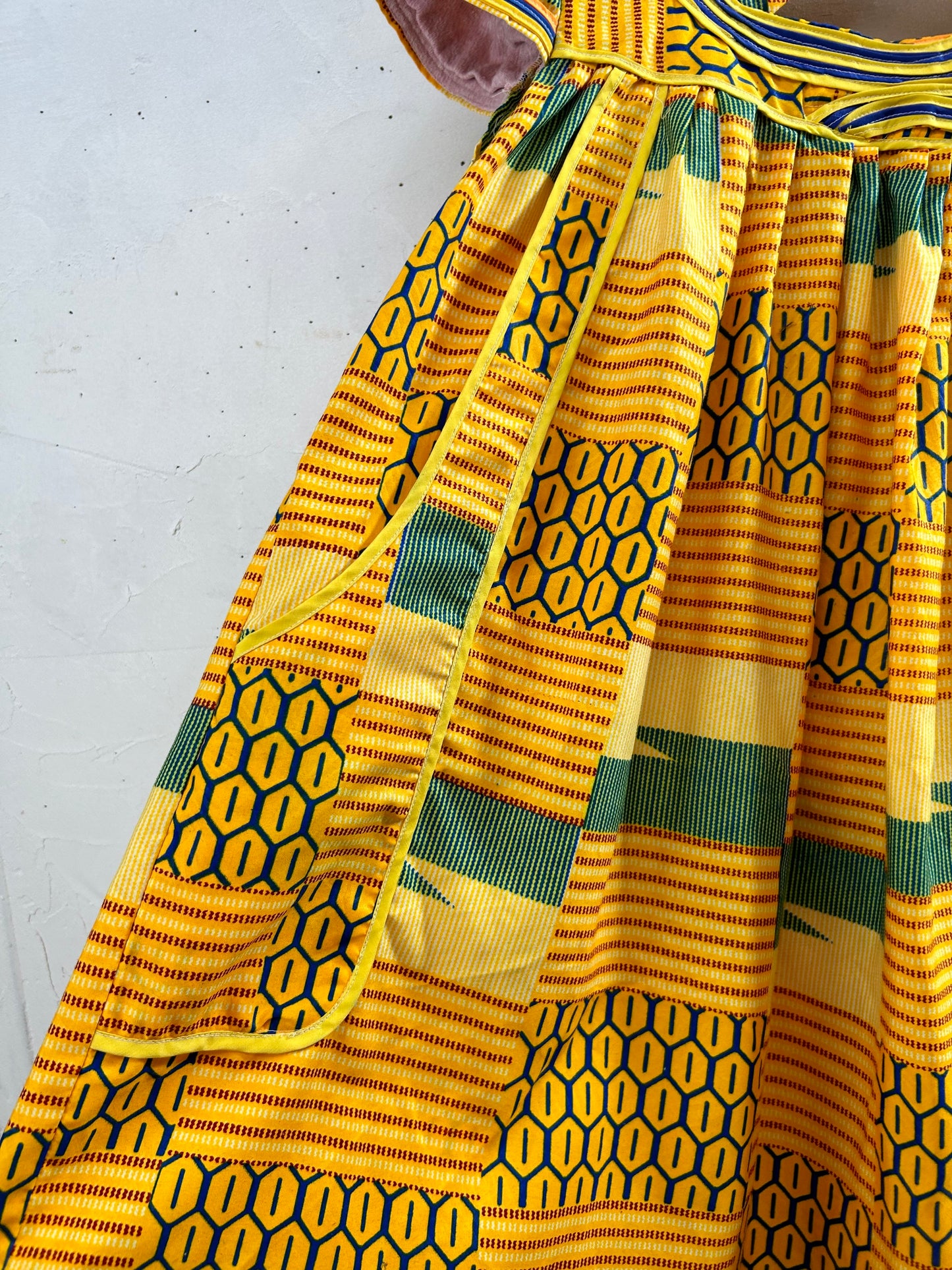 Vintage African Batik Dress [G28049]