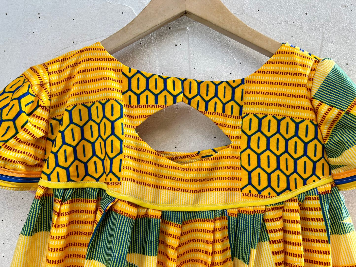 Vintage African Batik Dress [G28049]