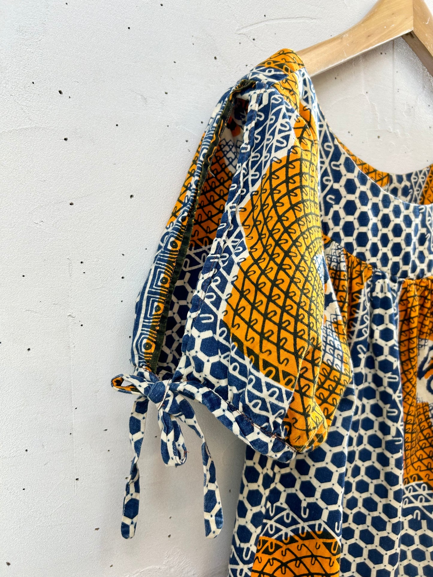 Vintage African Batik Dress [G28048]