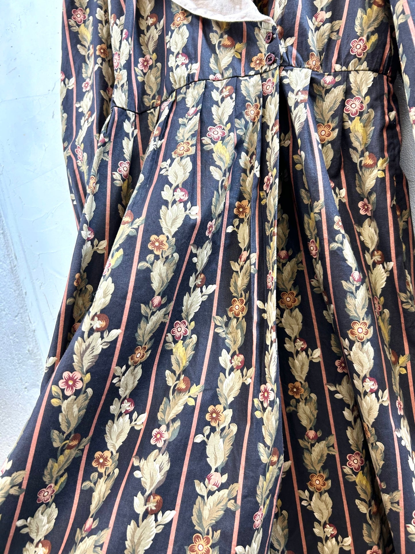 Vintage Flower Dress MADE IN USA [I28433]