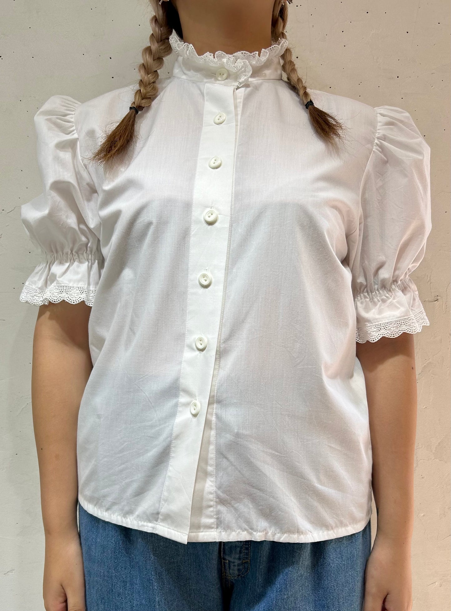 Vintage White Blouse [D26858]