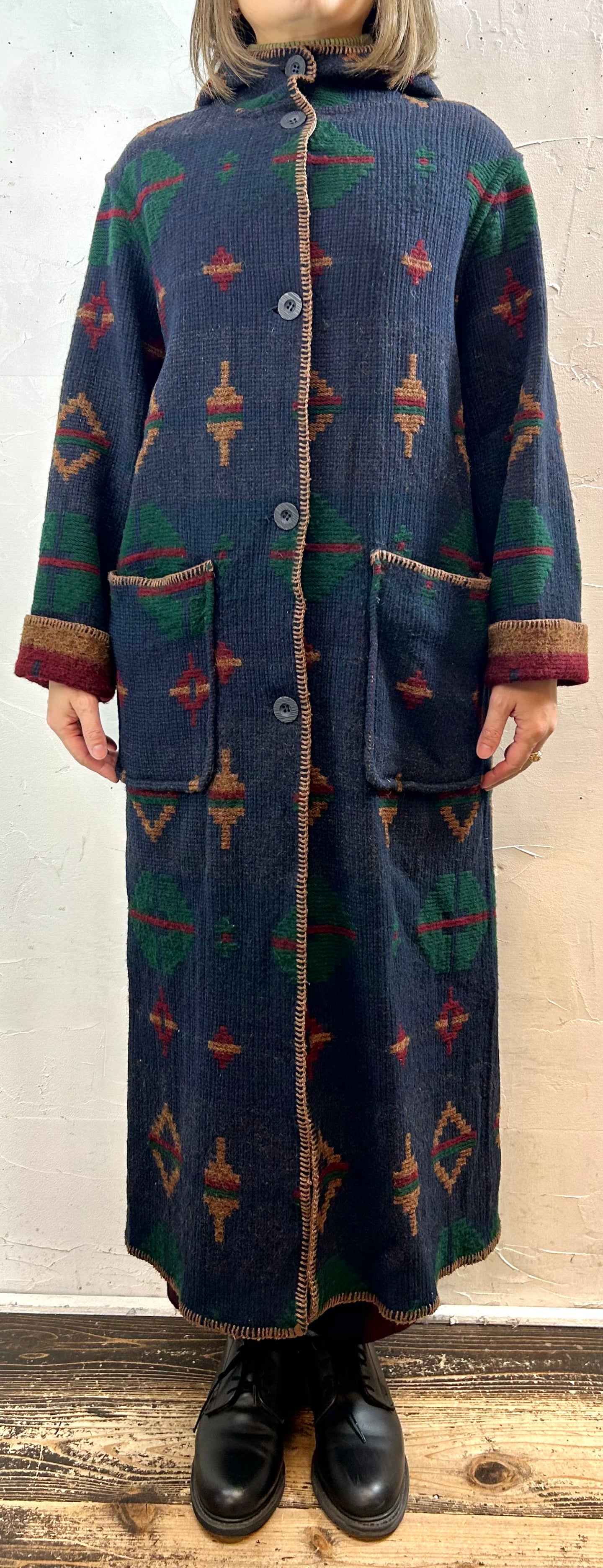 Vintage Reversible Blanket Coat 〜WOOL RICH〜[K28870]