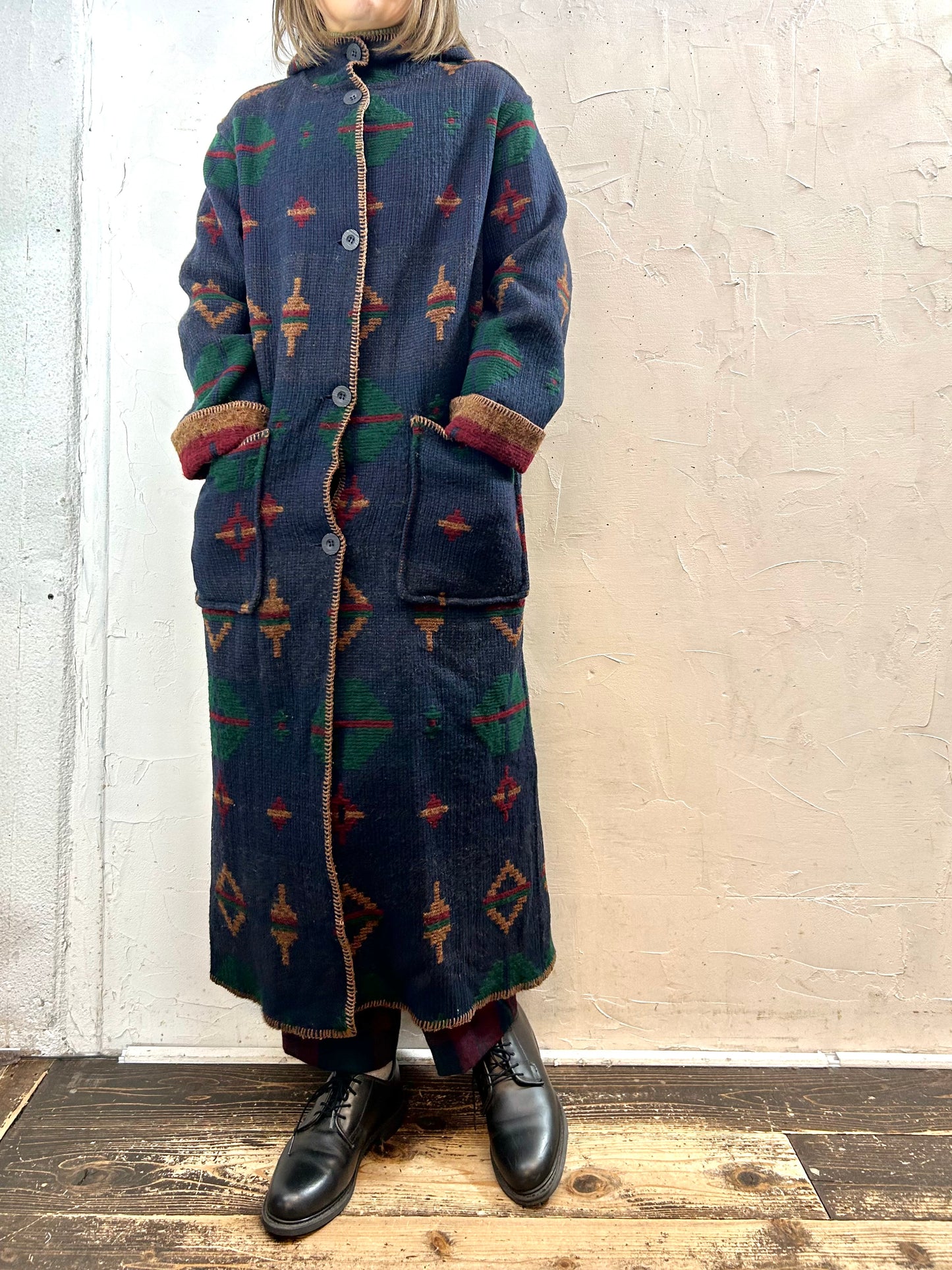 Vintage Reversible Blanket Coat 〜WOOL RICH〜[K28870]