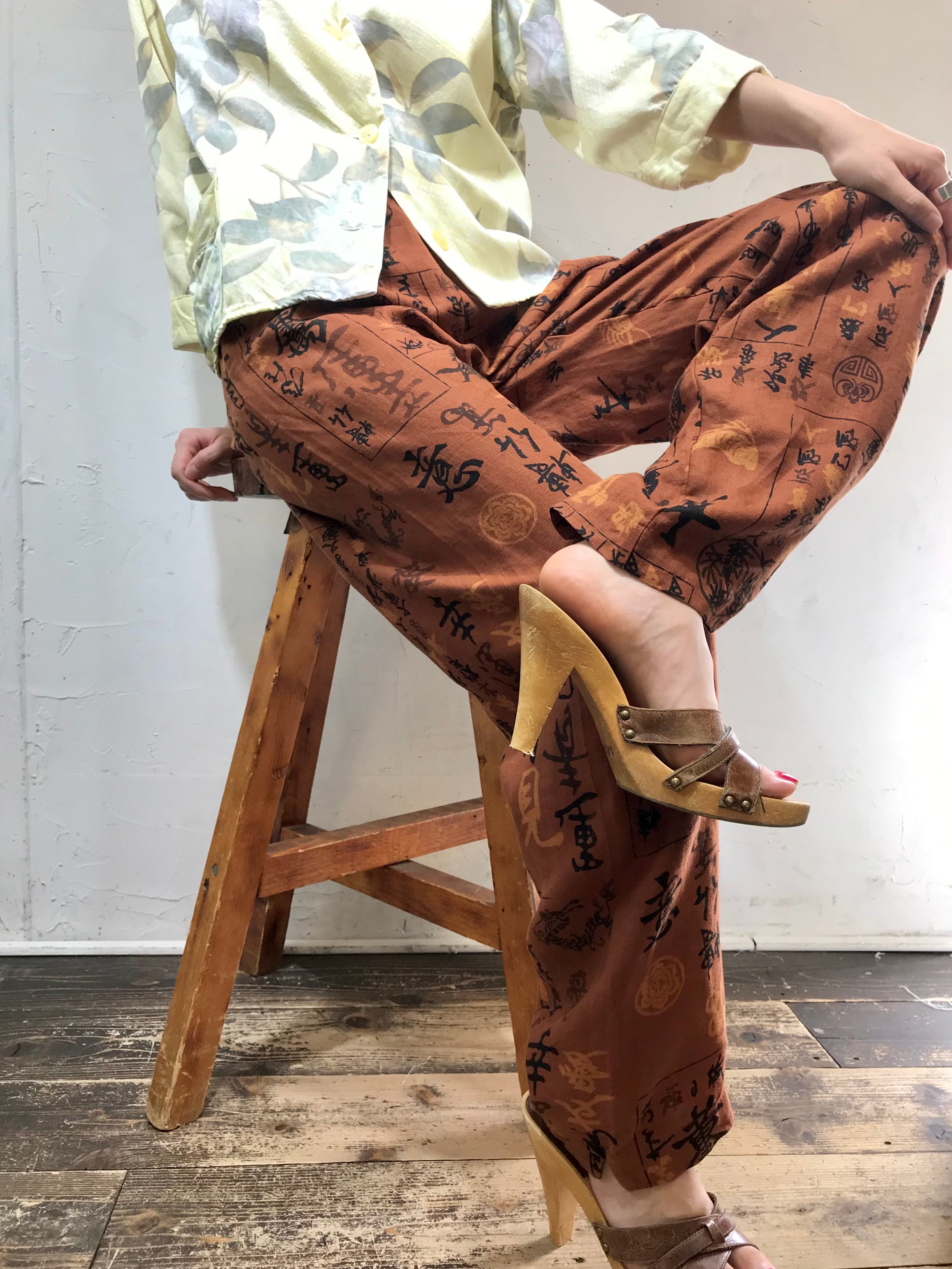 お値下げ！vintage linen cloth pants Vintage Linen Pants 〜CHICO'S DESIGN〜 [H24720] – GROGGROG