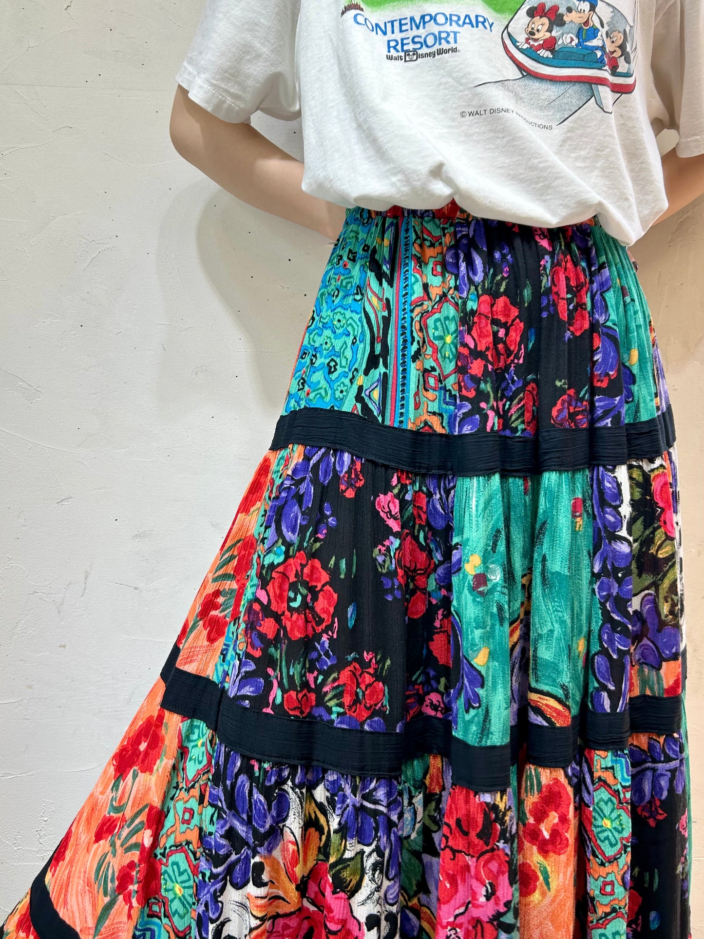 Vintage Tiered Skirt 〜CAROLE LITTLE〜 [E27140]