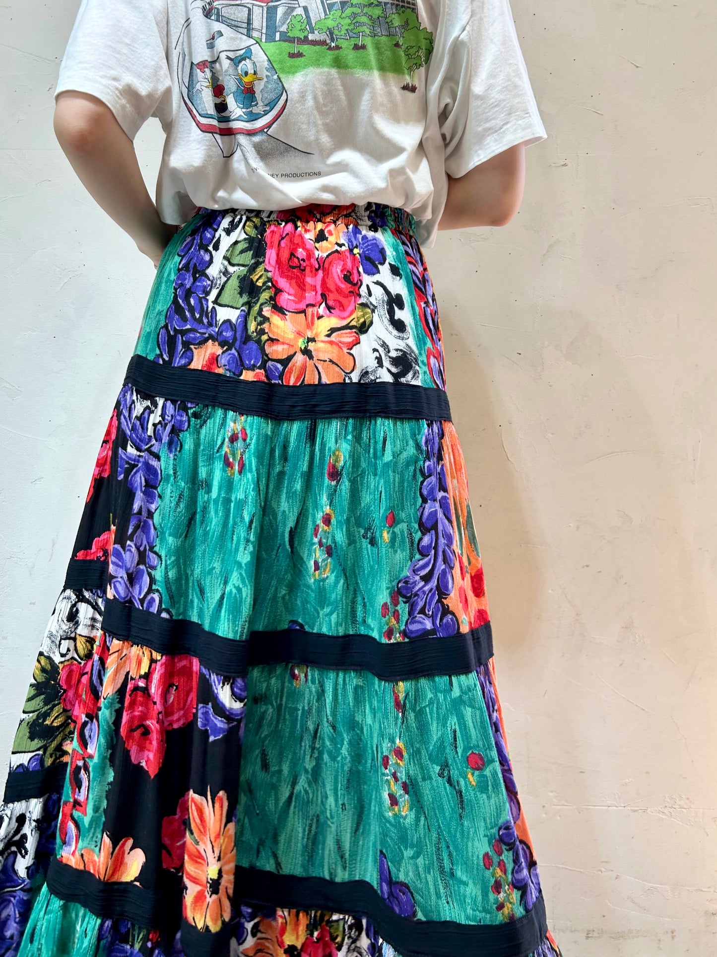 Vintage Tiered Skirt 〜CAROLE LITTLE〜 [E27140]