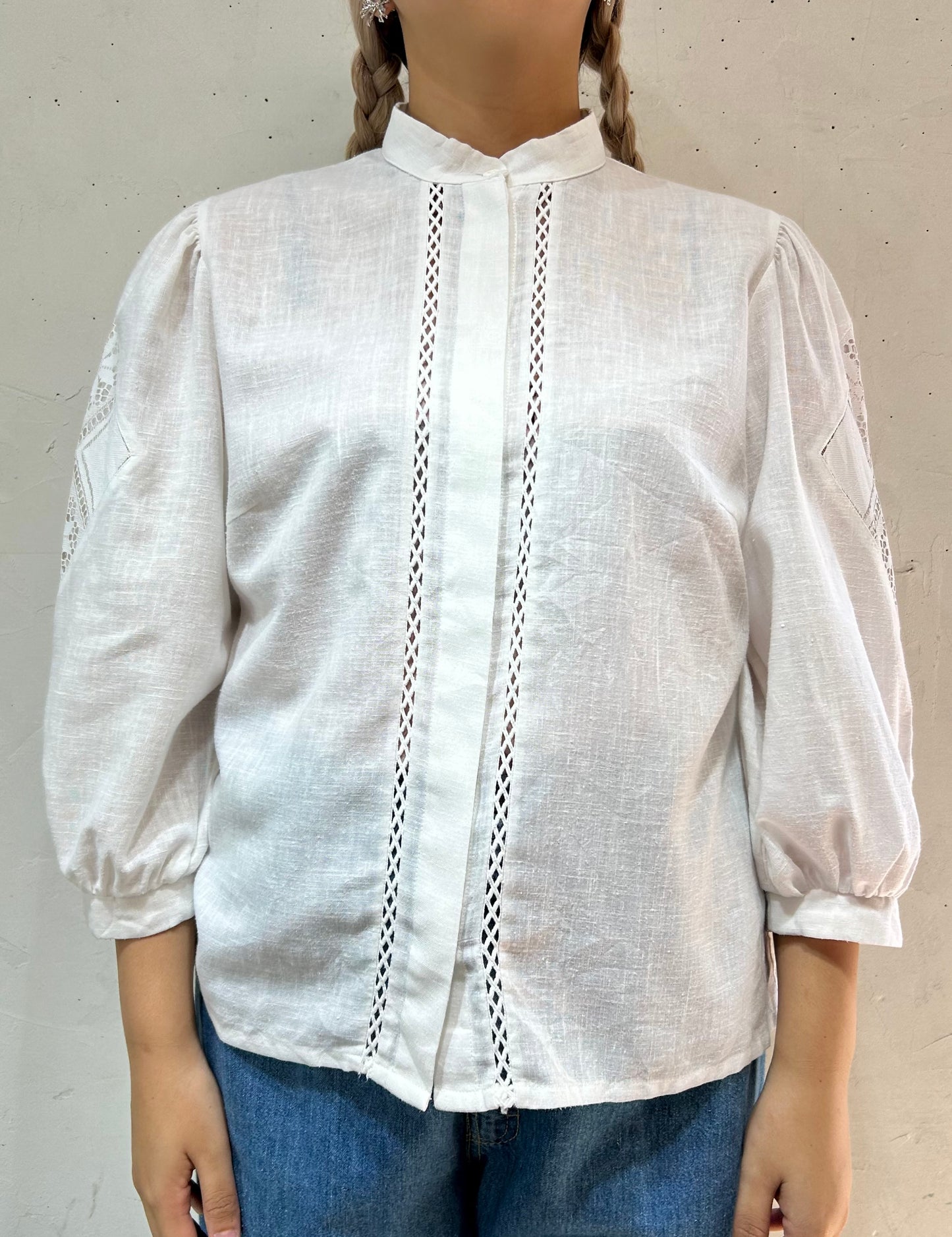 Vintage White Blouse [D26855]