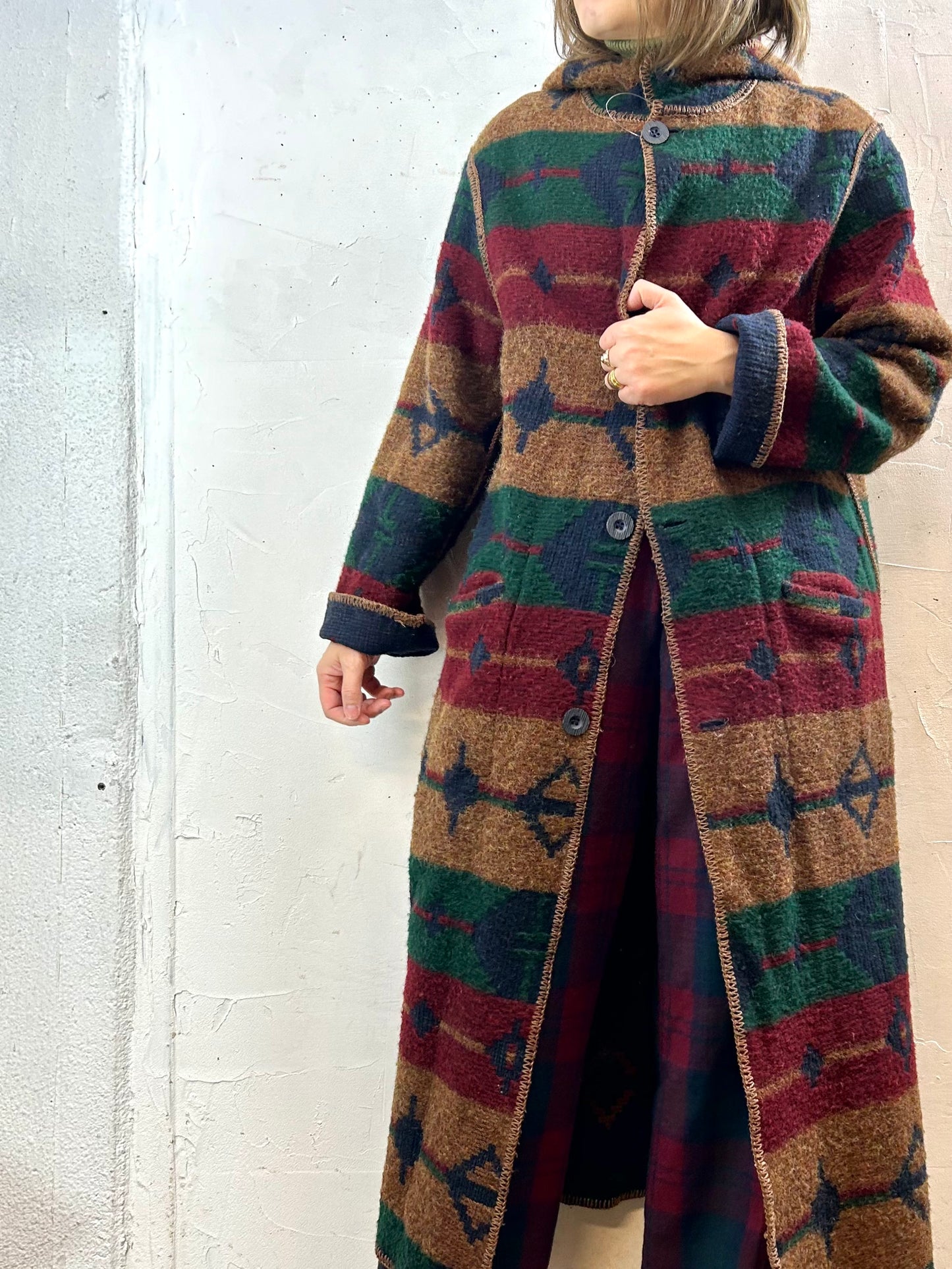 Vintage Reversible Blanket Coat 〜WOOL RICH〜[K28870]