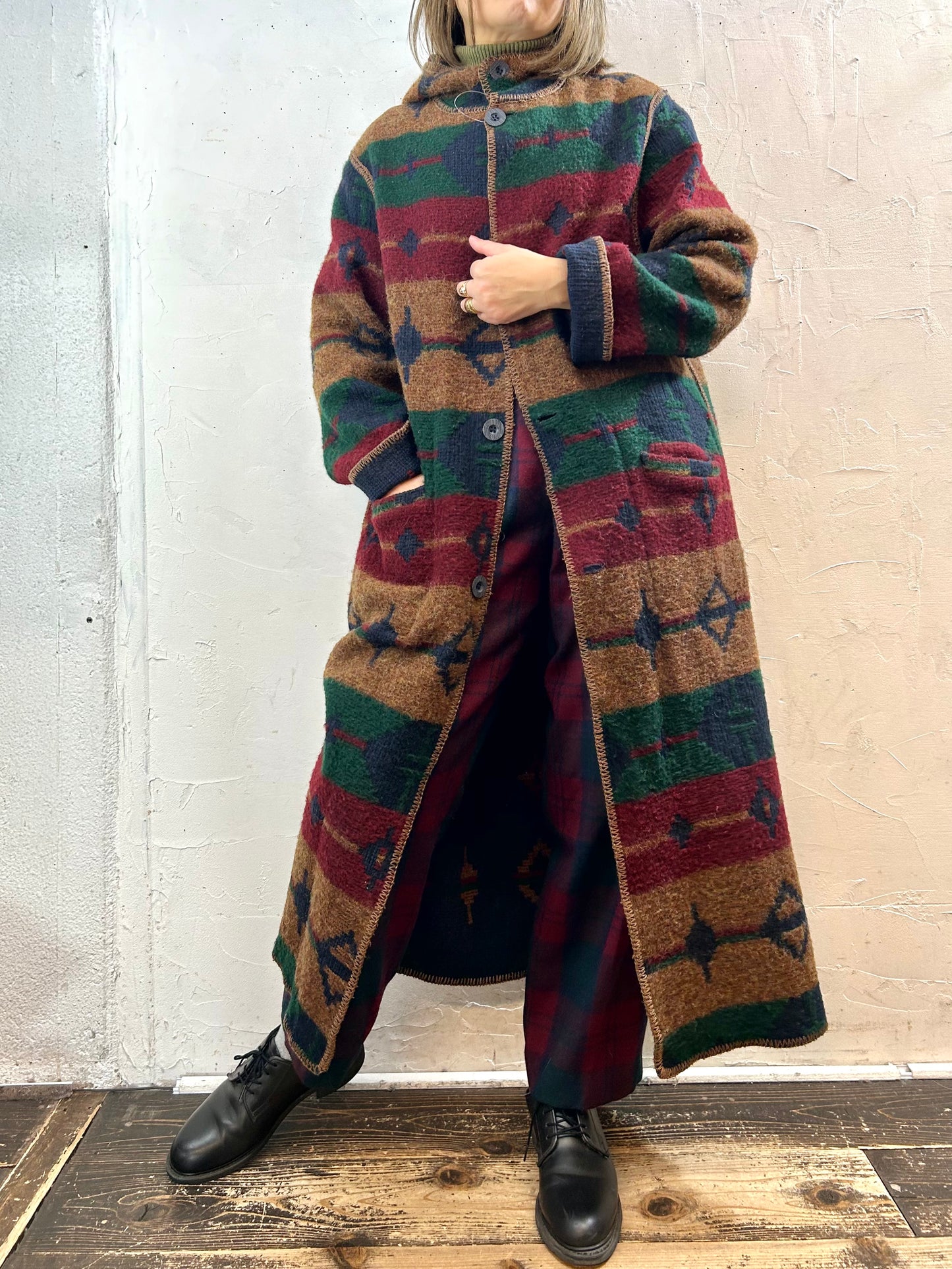 Vintage Reversible Blanket Coat 〜WOOL RICH〜[K28870]