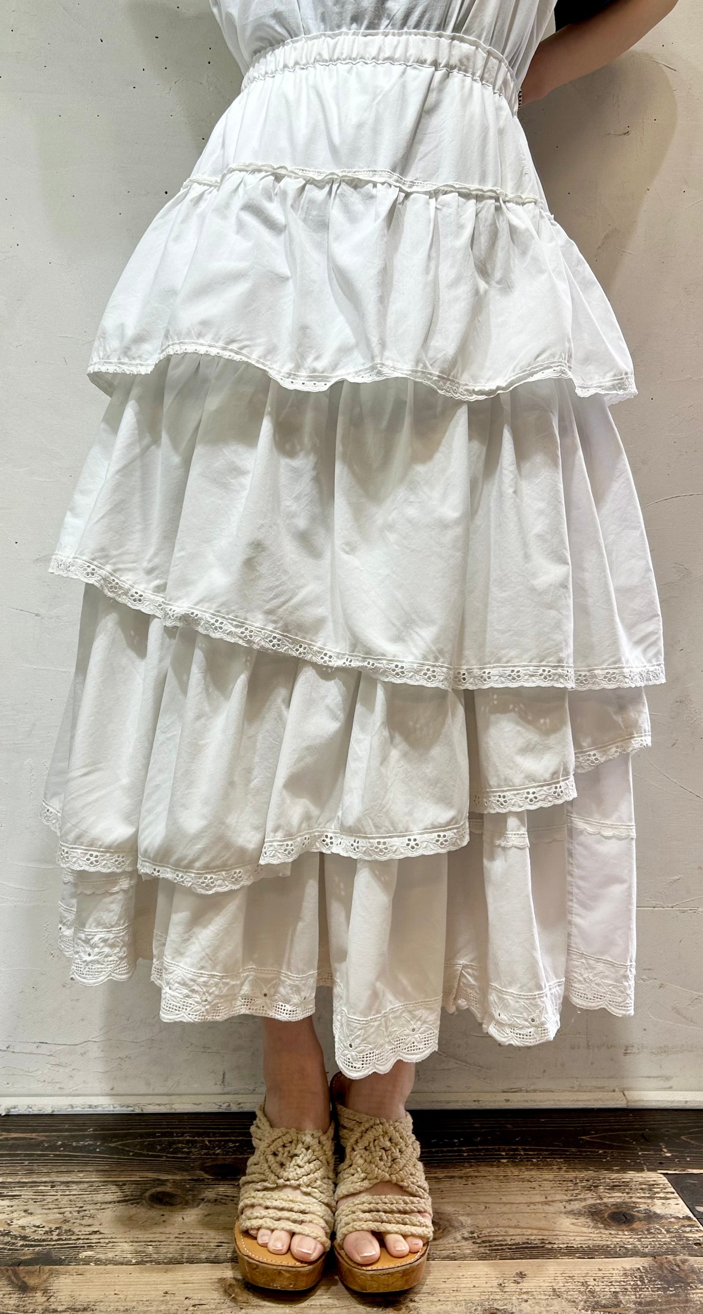 Vintage Tiered Skirt [D26715]