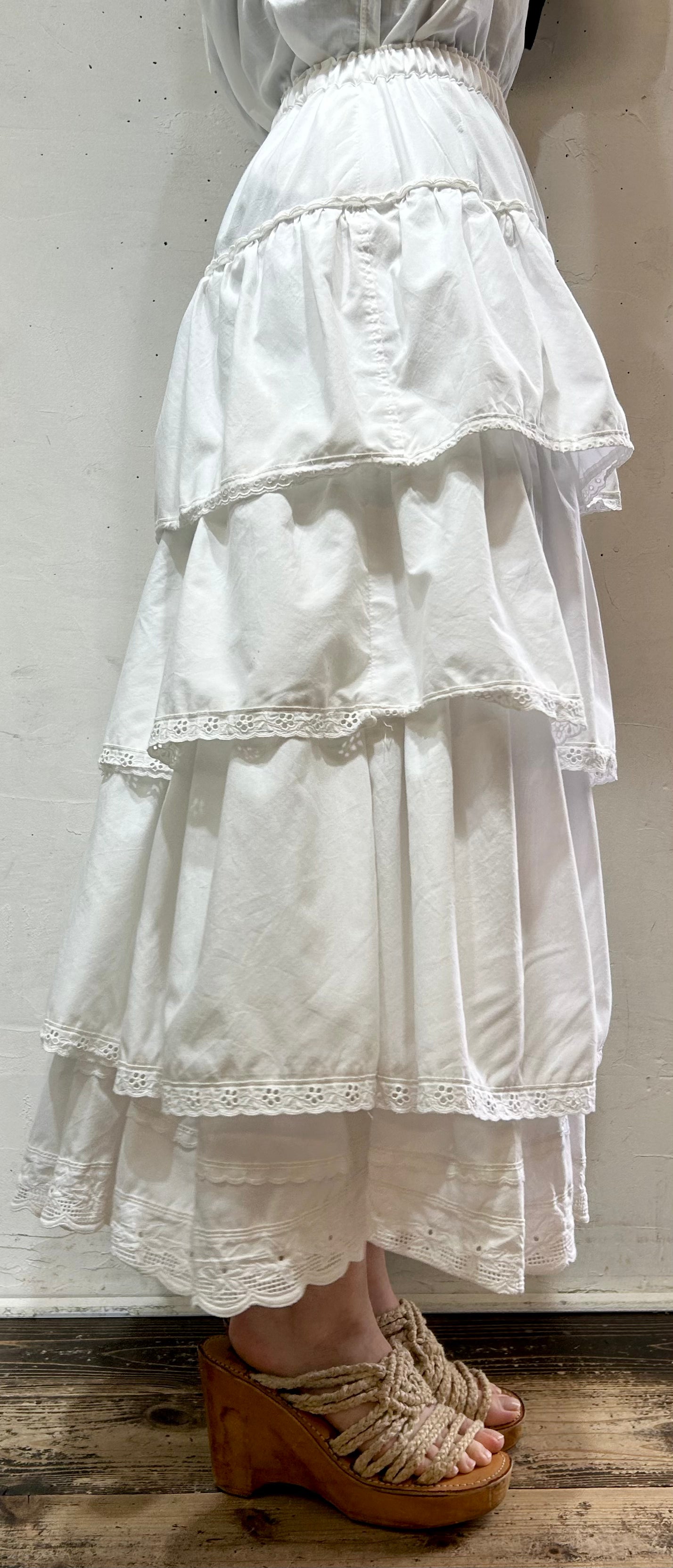 Vintage Tiered Skirt [D26715]