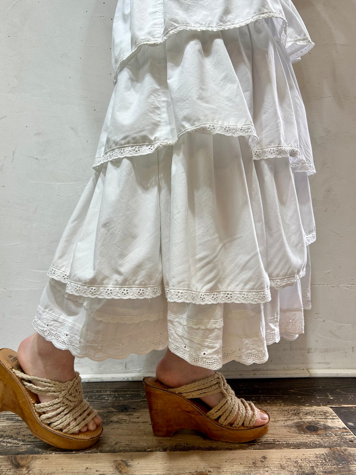 Vintage Tiered Skirt [D26715]