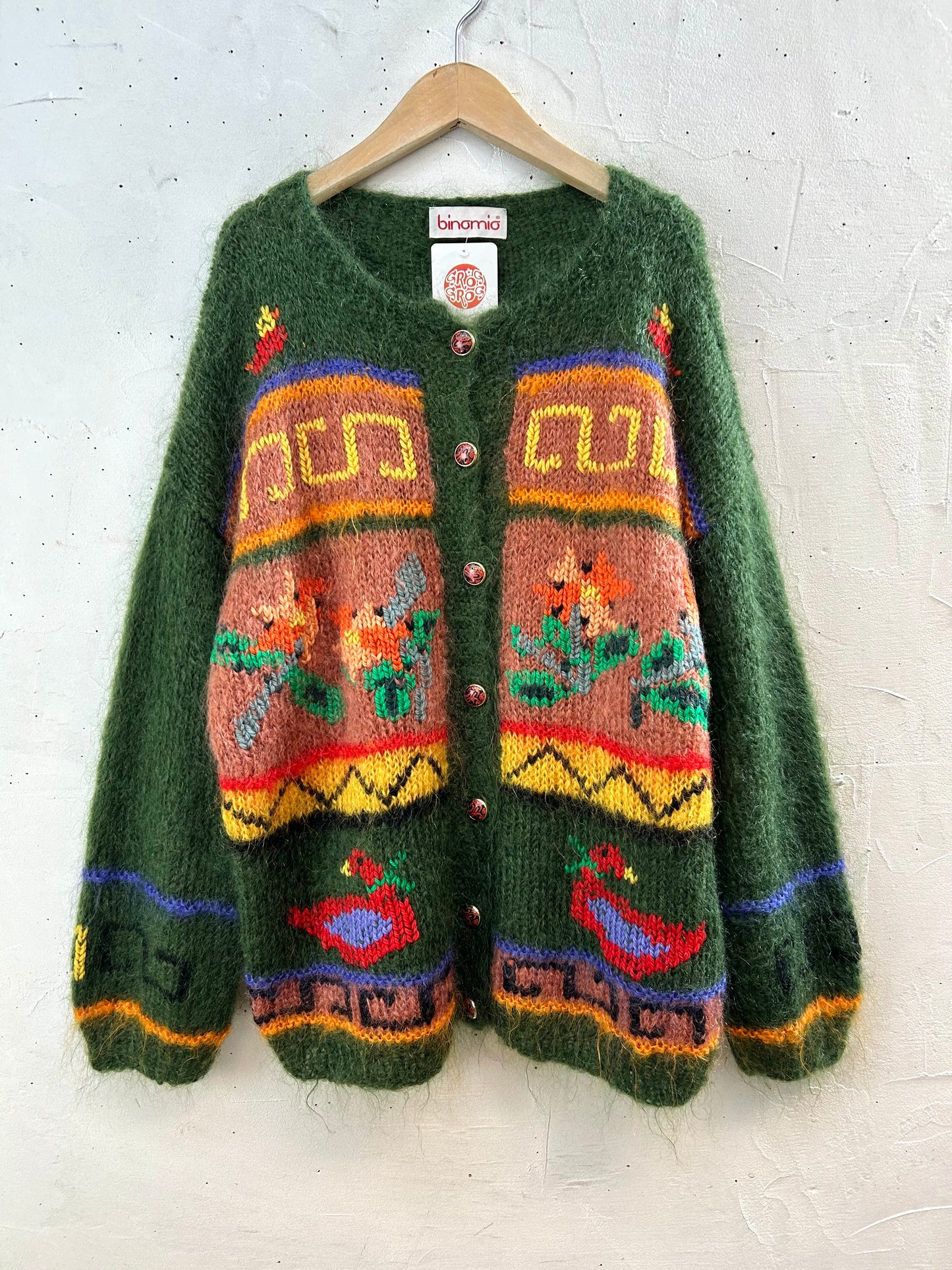 Vintage Mohair Knit Cardigan　MADE IN ITALY [K28871]
