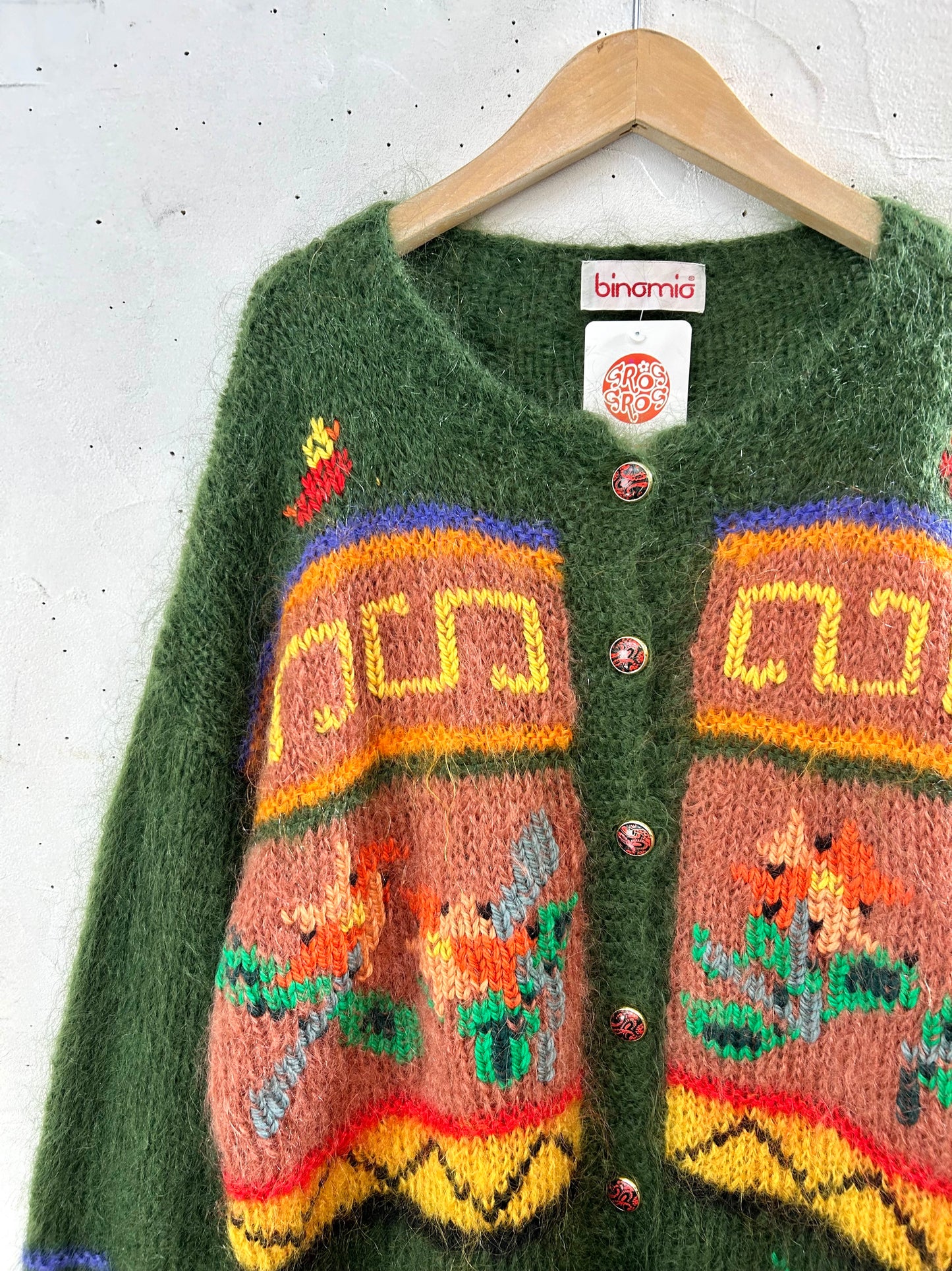 Vintage Mohair Knit Cardigan　MADE IN ITALY [K28871]