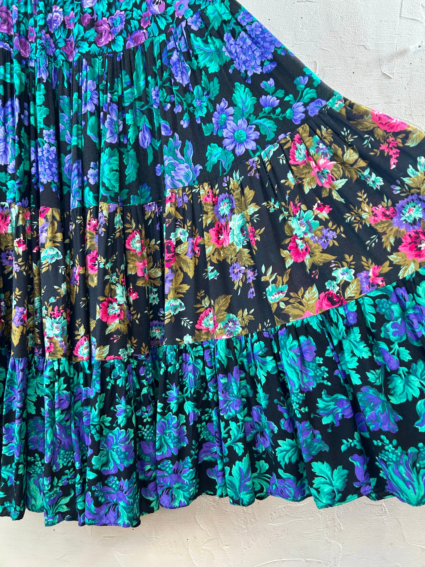 Vintage Tiered Skirt [F30406]