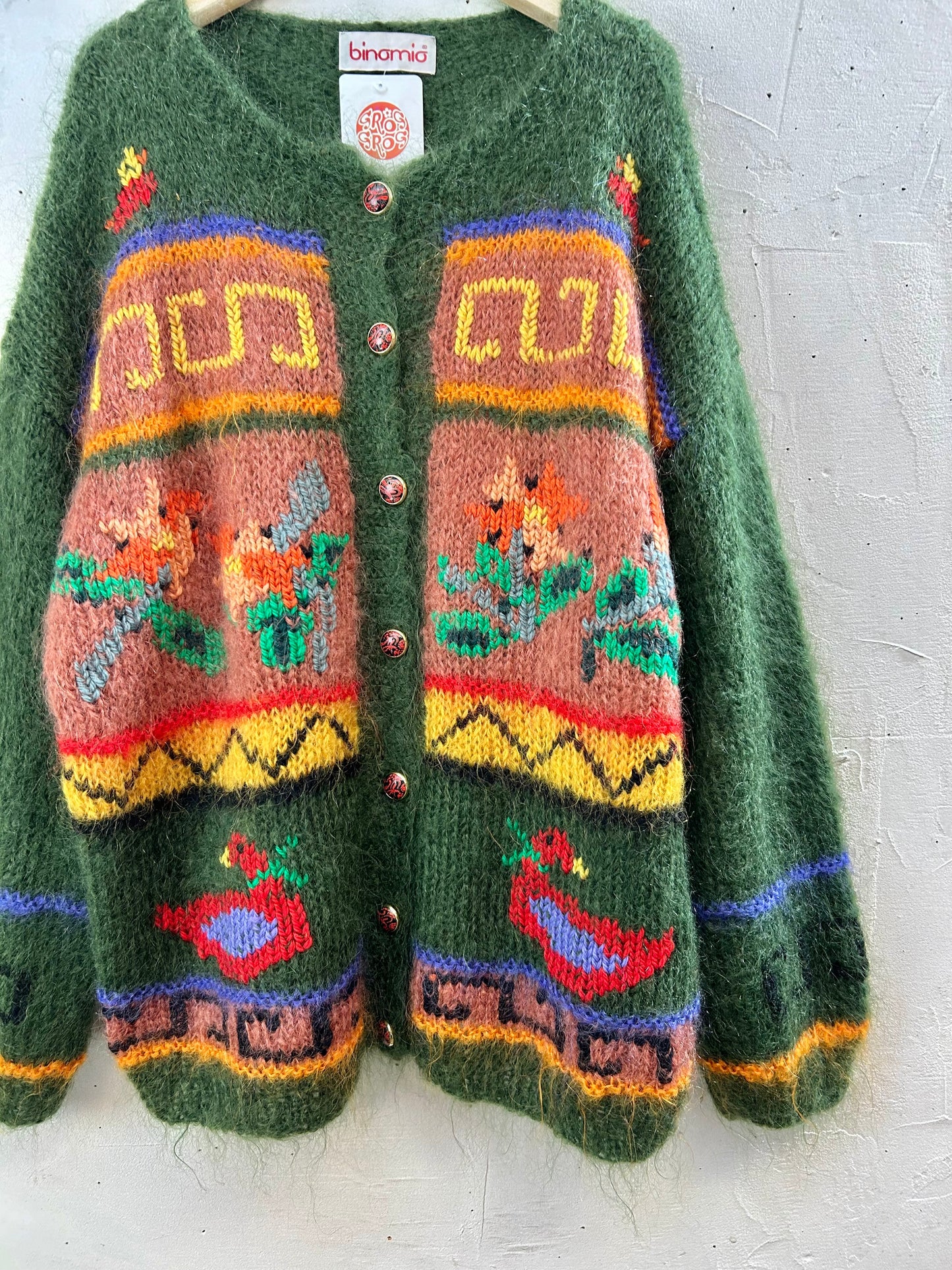 Vintage Mohair Knit Cardigan　MADE IN ITALY [K28871]