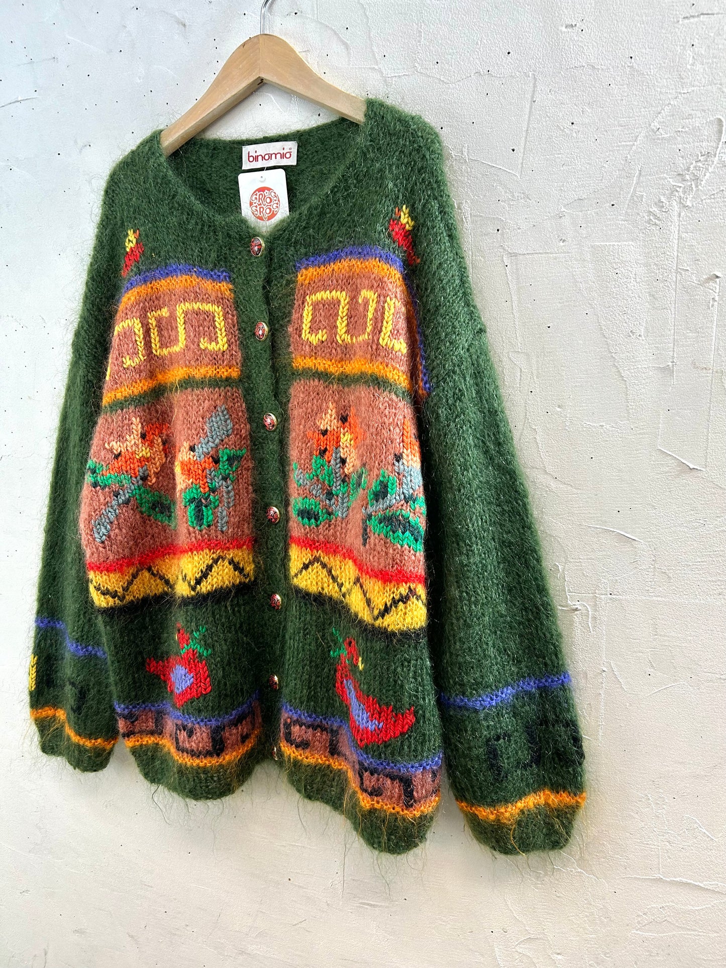 Vintage Mohair Knit Cardigan　MADE IN ITALY [K28871]