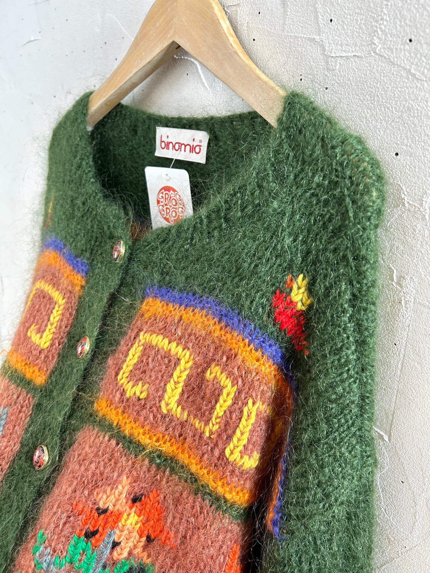 Vintage Mohair Knit Cardigan　MADE IN ITALY [K28871]