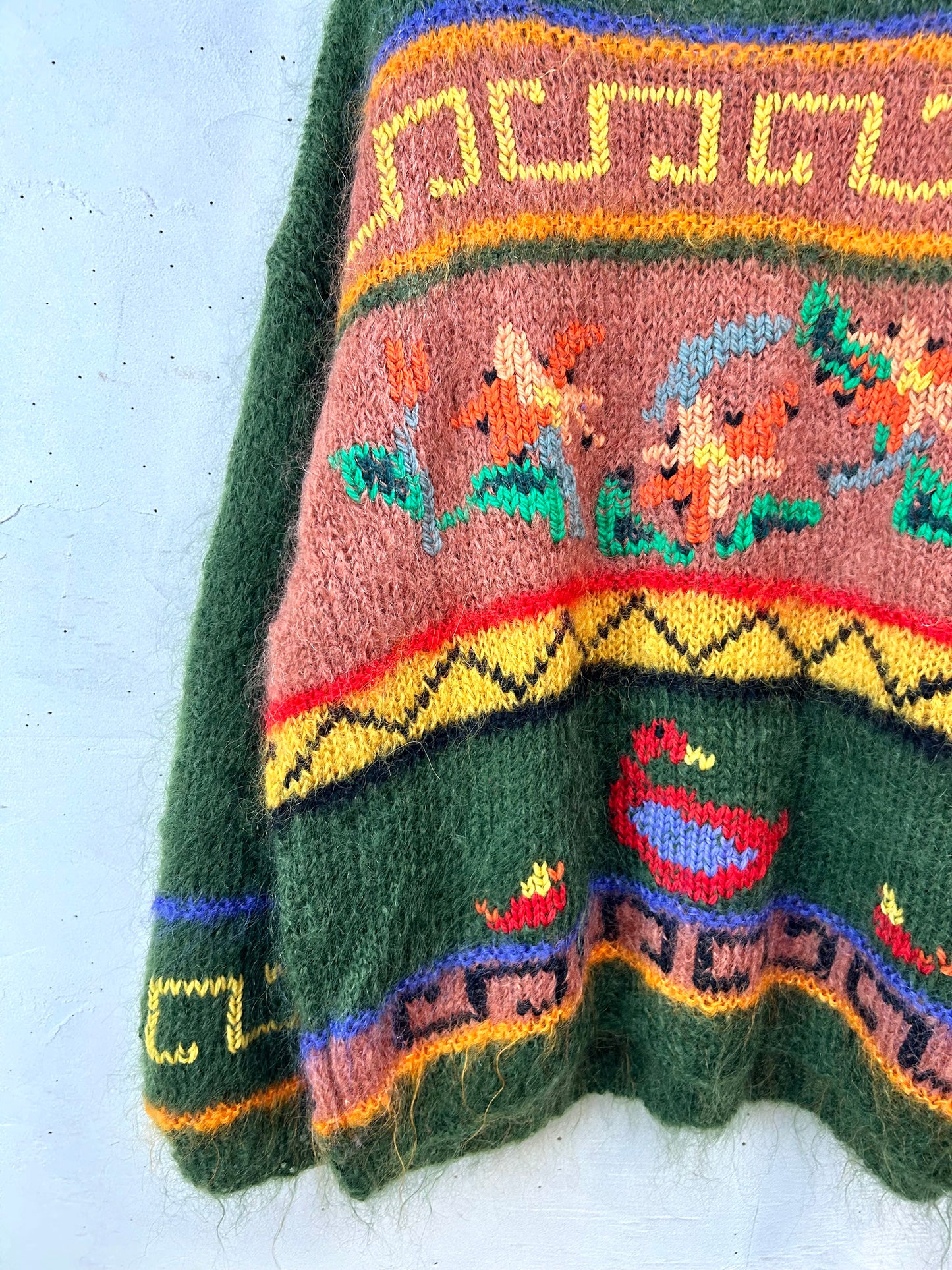Vintage Mohair Knit Cardigan　MADE IN ITALY [K28871]