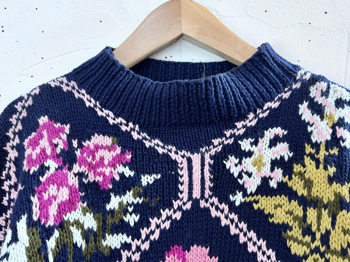 Vintage Cotton Hand Knit Sweater [L29109]