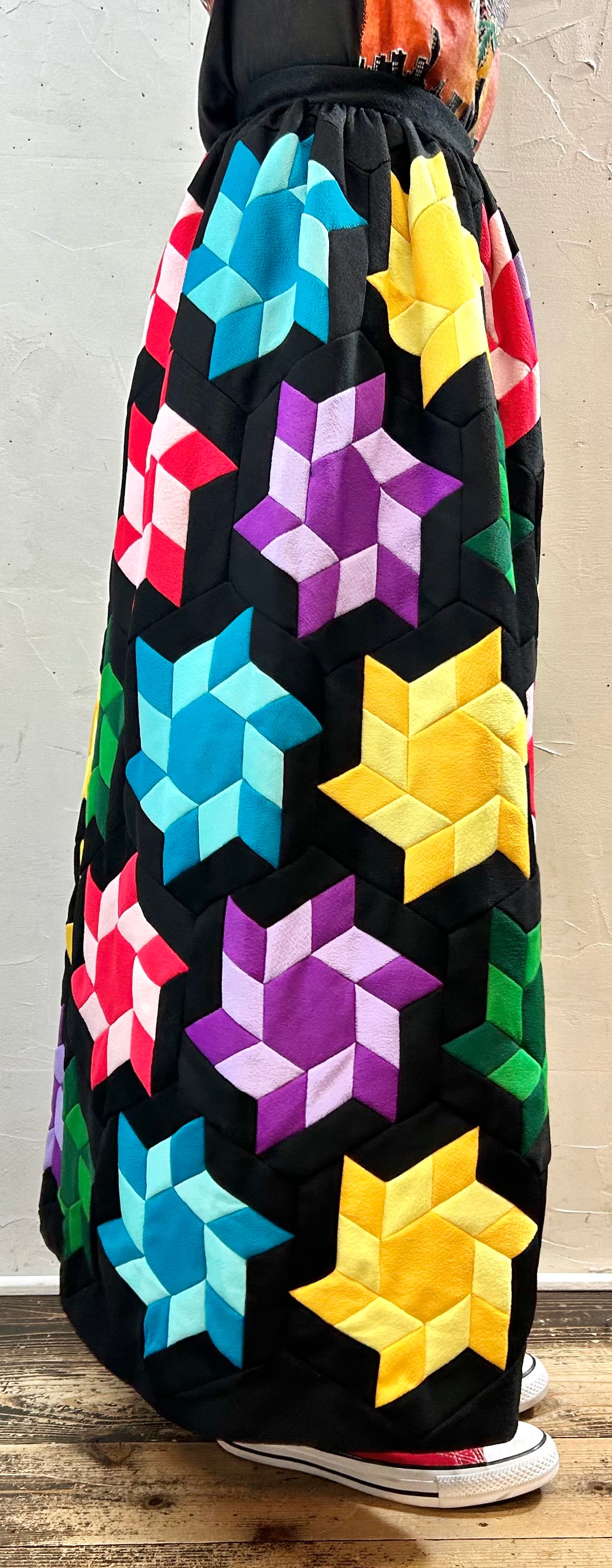 ’70s Vintage Patchwork Skirt [F27748]