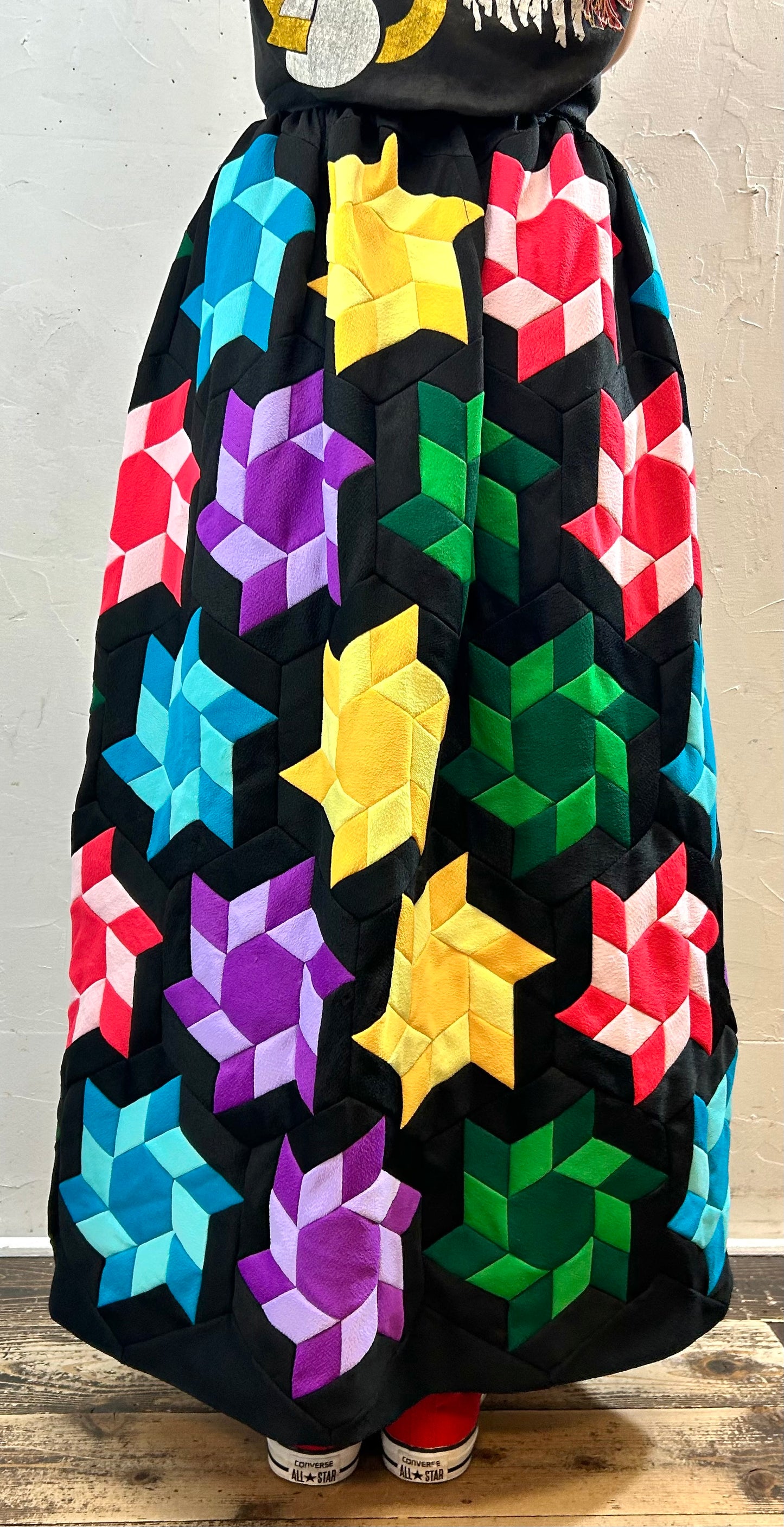 ’70s Vintage Patchwork Skirt [F27748]