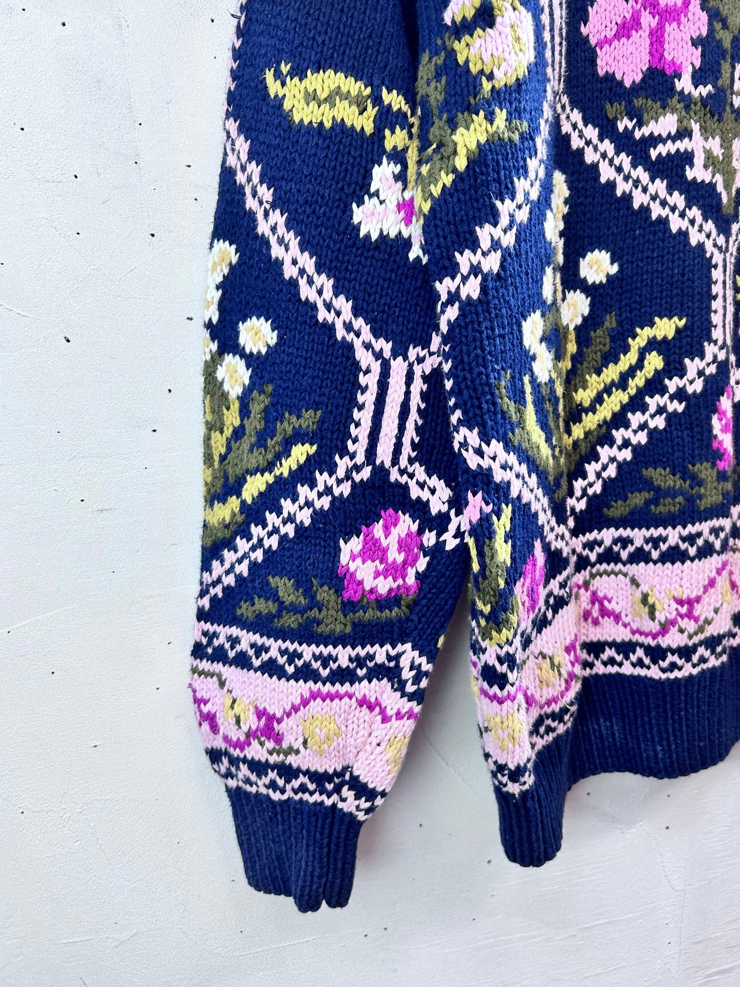 Vintage Cotton Hand Knit Sweater [L29109]