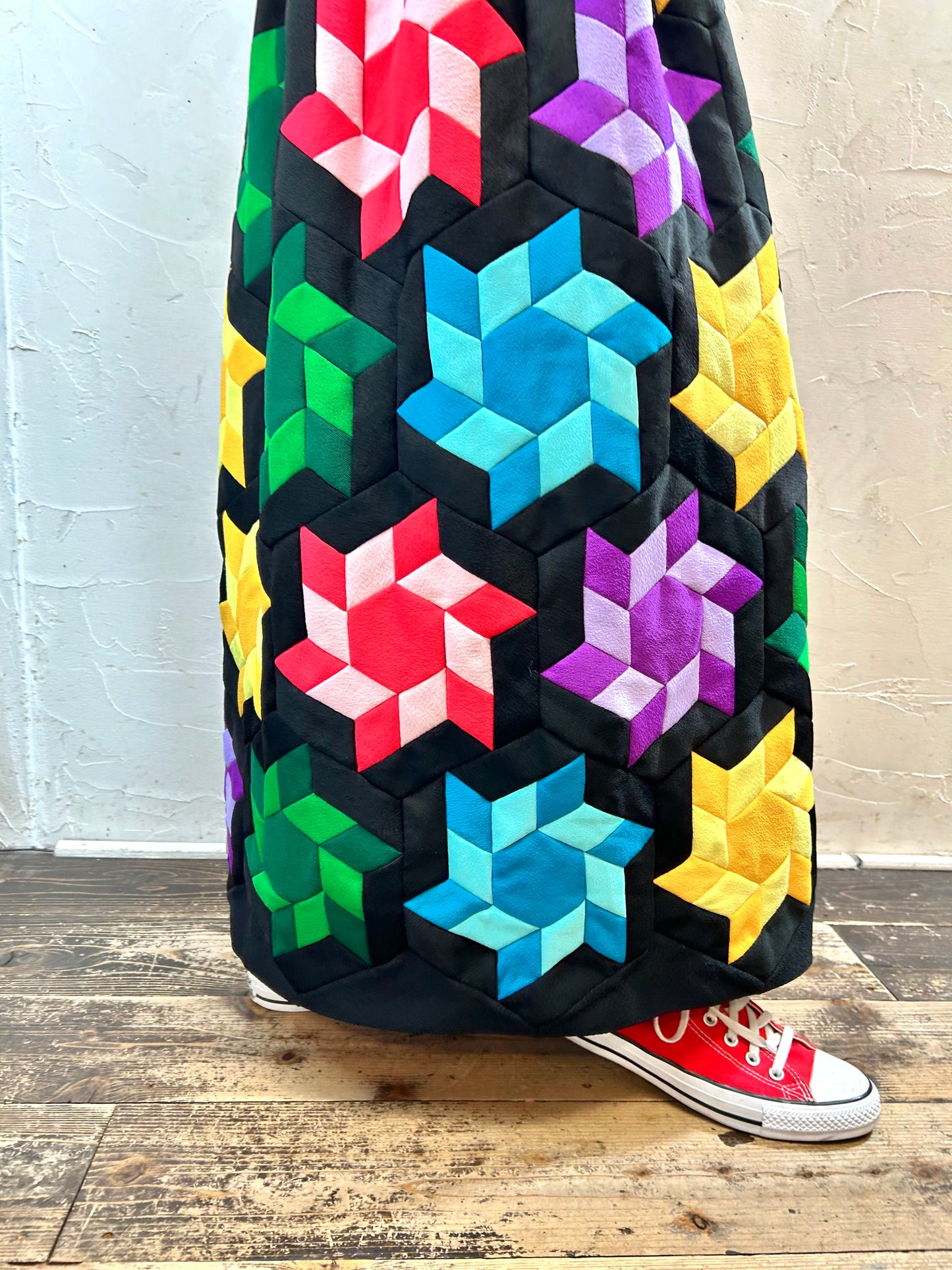 ’70s Vintage Patchwork Skirt [F27748]