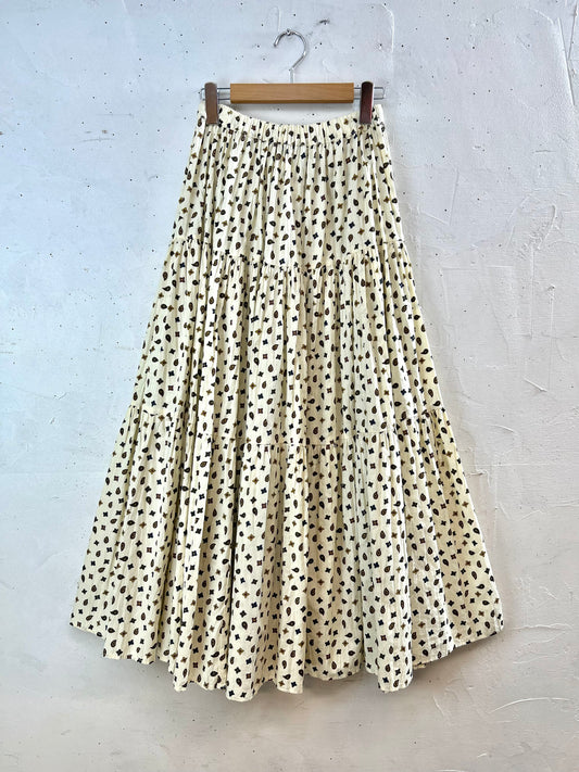 Vintage Tiered Skirt  [D29976]