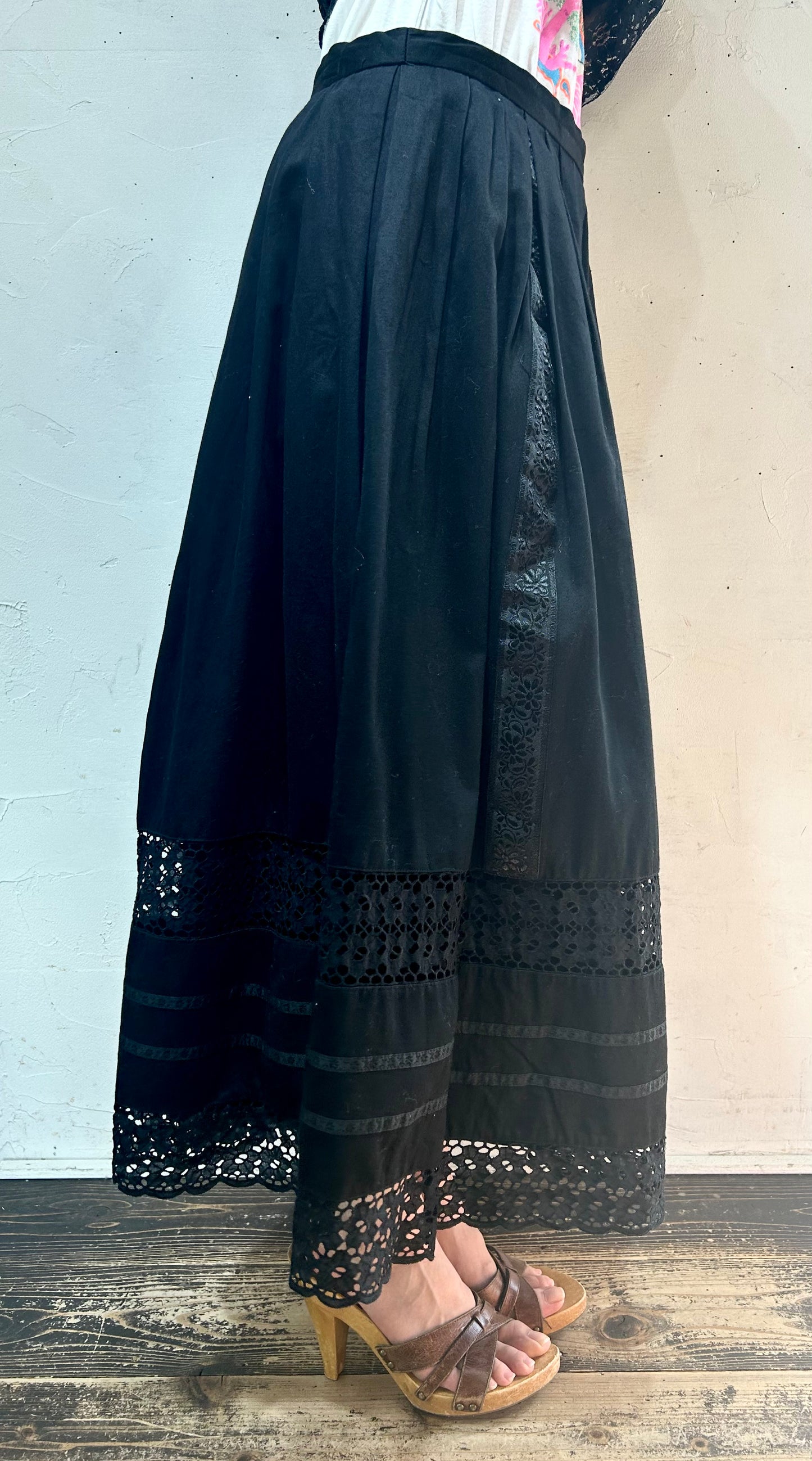 Vintage Cotton Skirt [I24890]