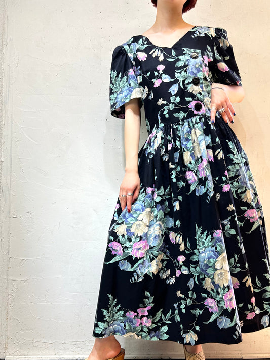 Vintage Flower Dress [E27133]