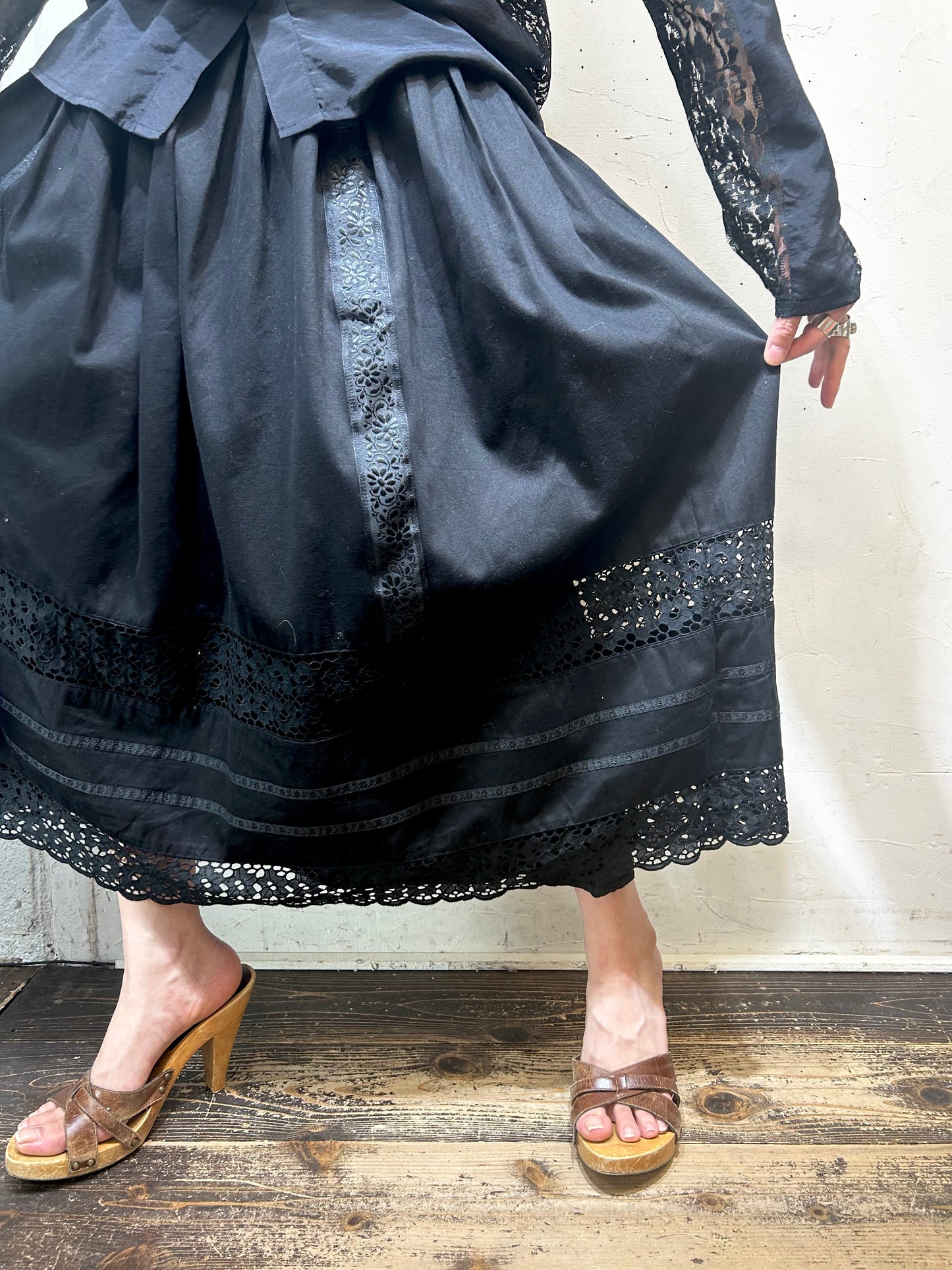 Vintage Cotton Skirt [I24890]